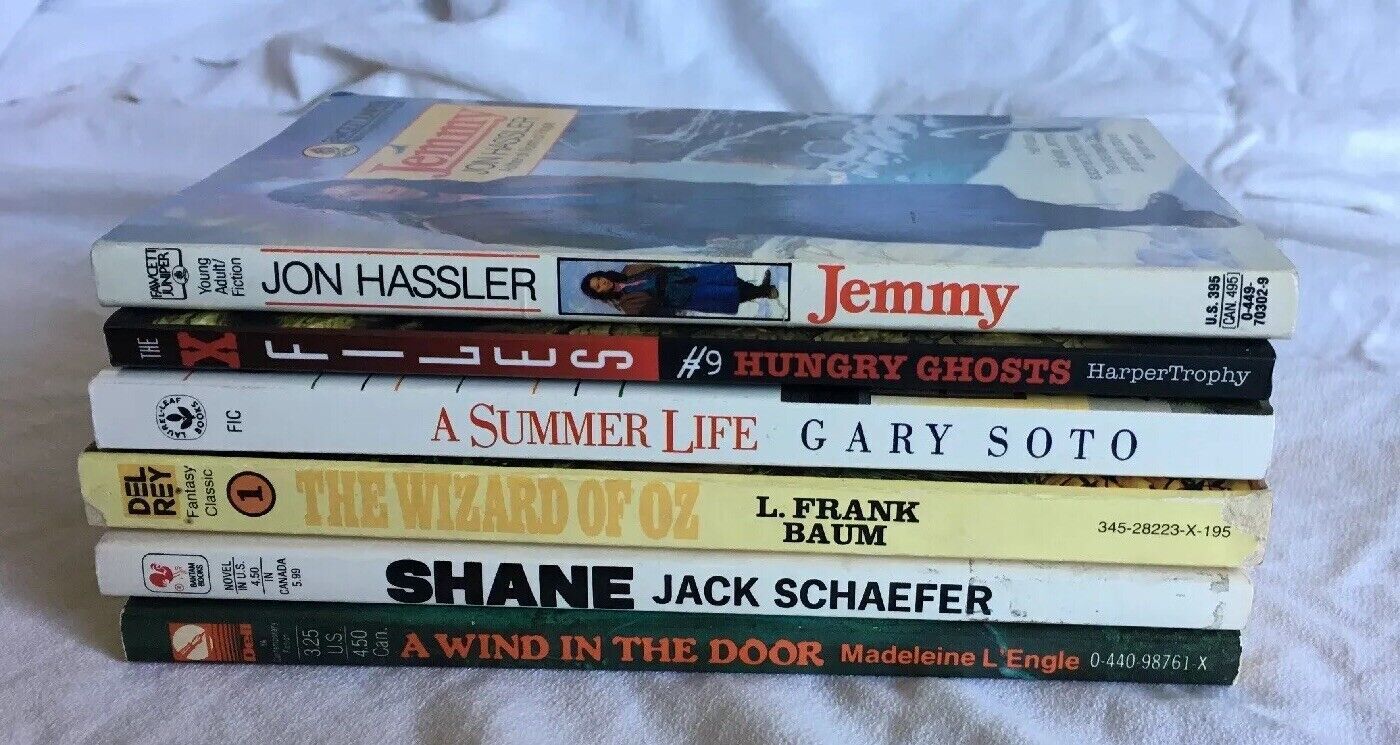 6 PBs Gr 4-7 Shane, Wizard of Oz, Wind in the Door, Jemmy, Summer Life, X-Files