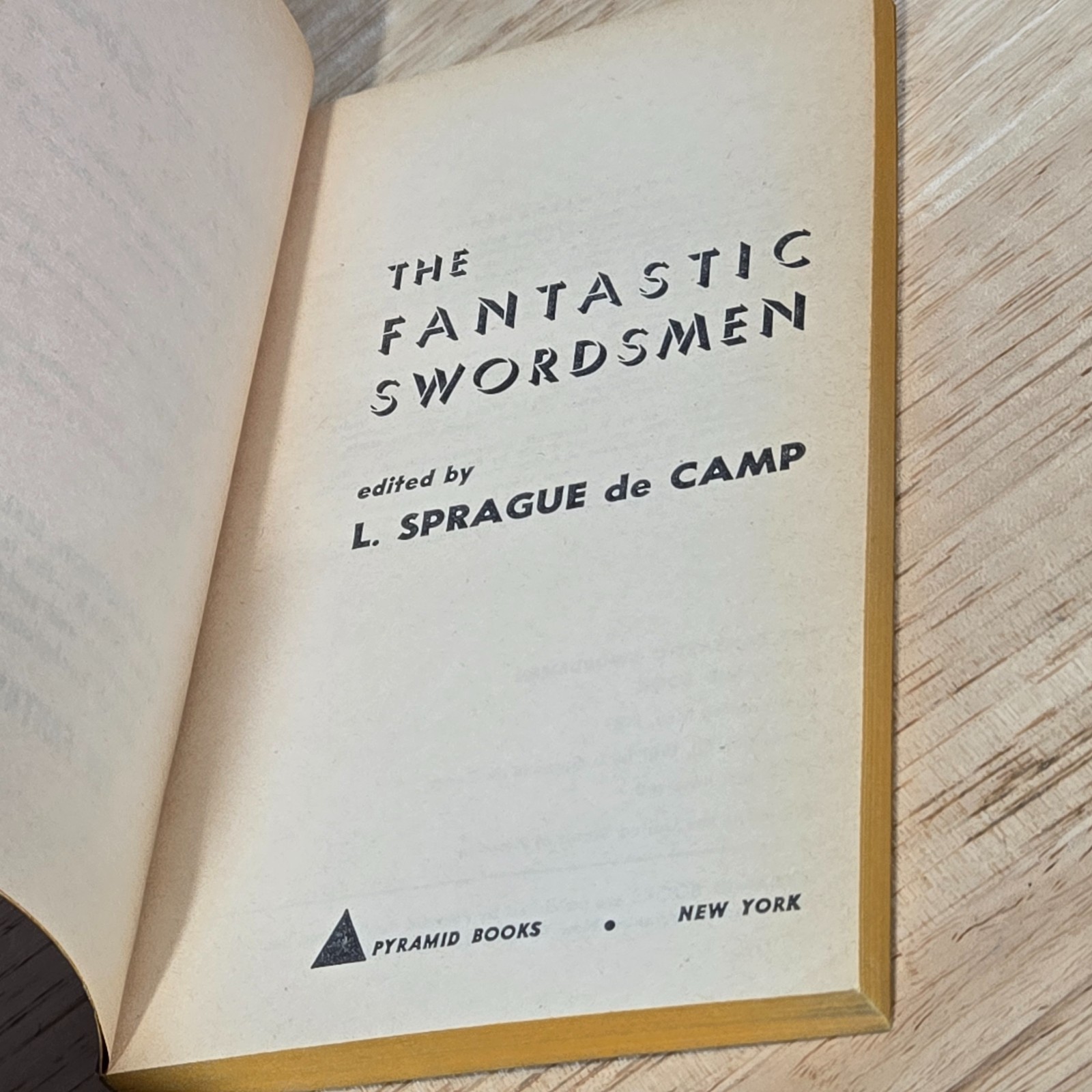 Vtg Spell Of Seven Fantastic Swordsman L Sprague De Camp PB 1st Printing Conan
