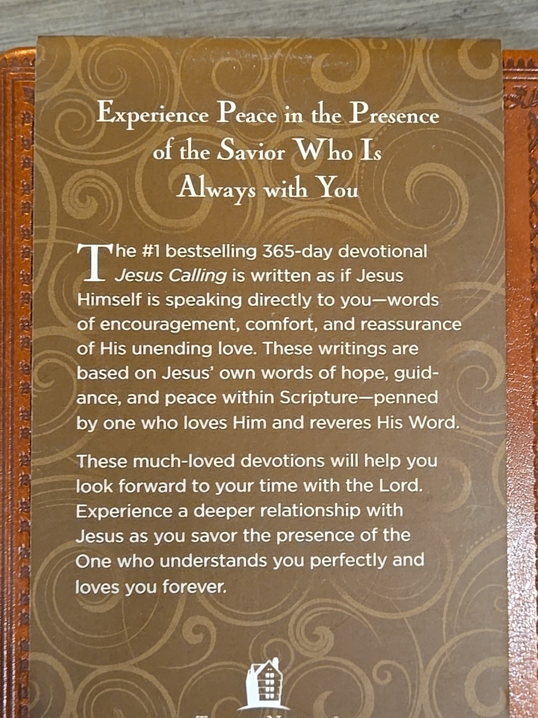 Jesus Calling Large Text Brown Leathersoft Enjoying Peace Sarah Young Large Text