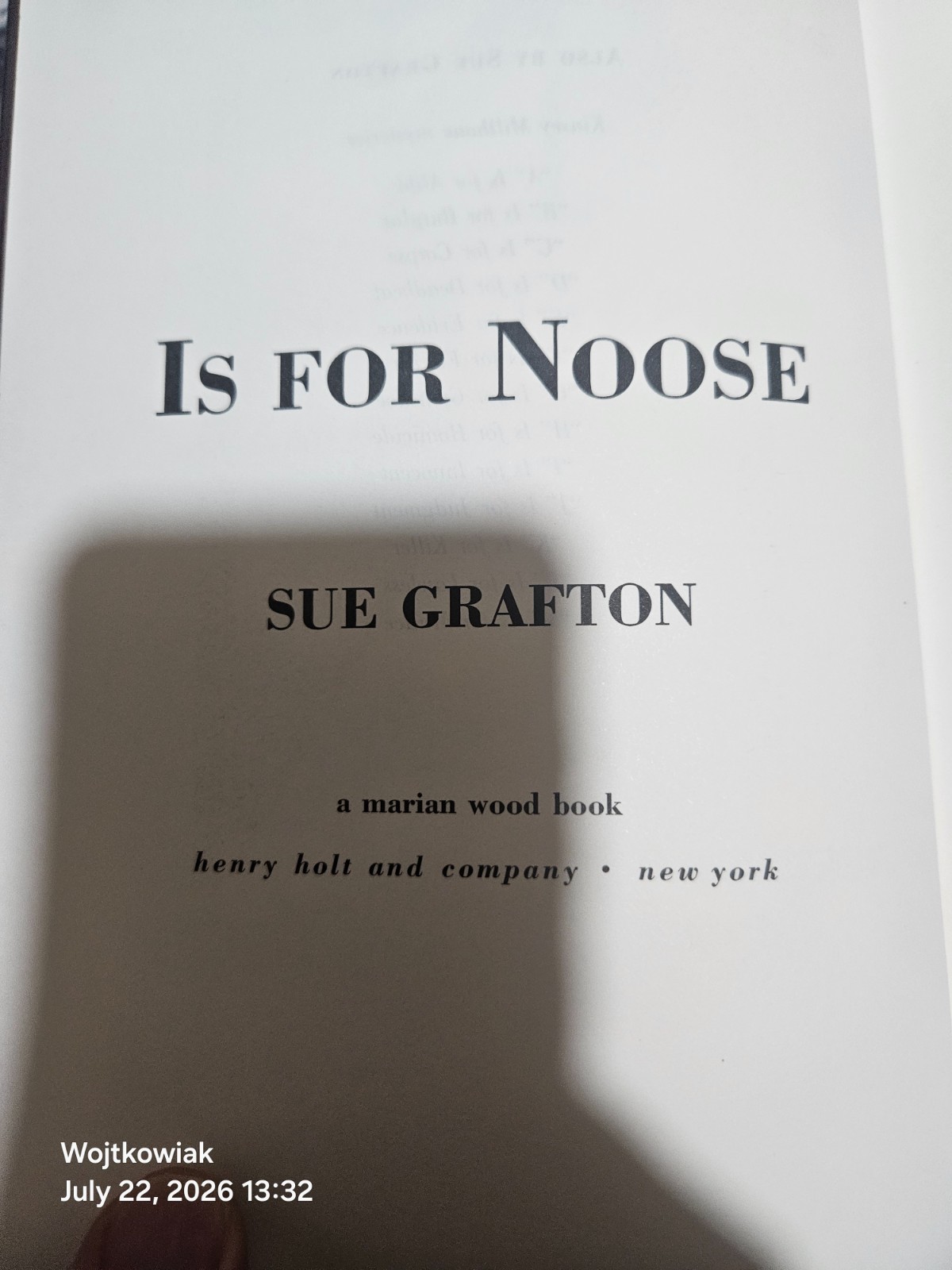 203# Sue Grafton Kinsey Millhone Lot 8 Books A-N Alphabet Mystery HC PB