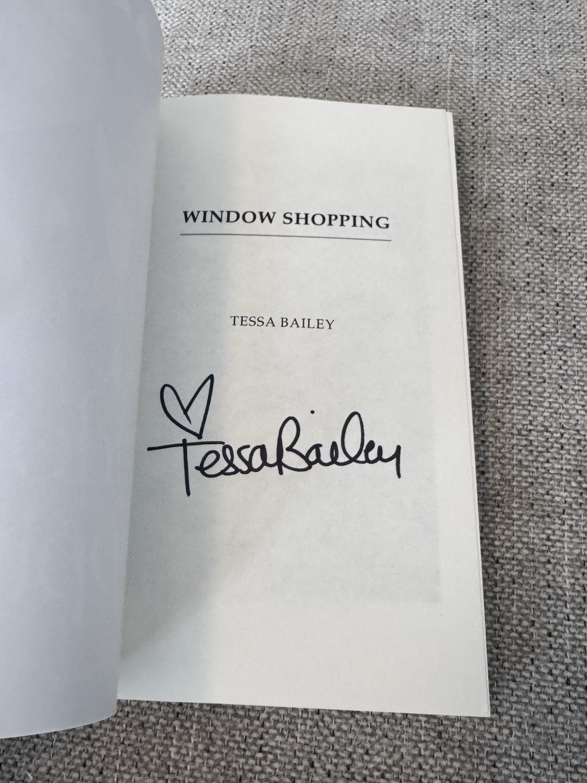 Window Shopping By Tessa Bailey Hello Lovely Book Box Limited Edition OOP Signed