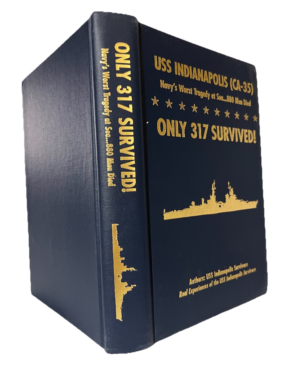 1st Eds-USS INDIANAPOLIS-Signed ONLY 317 SURVIVED & TRUE STORY by Vincent HCDJs