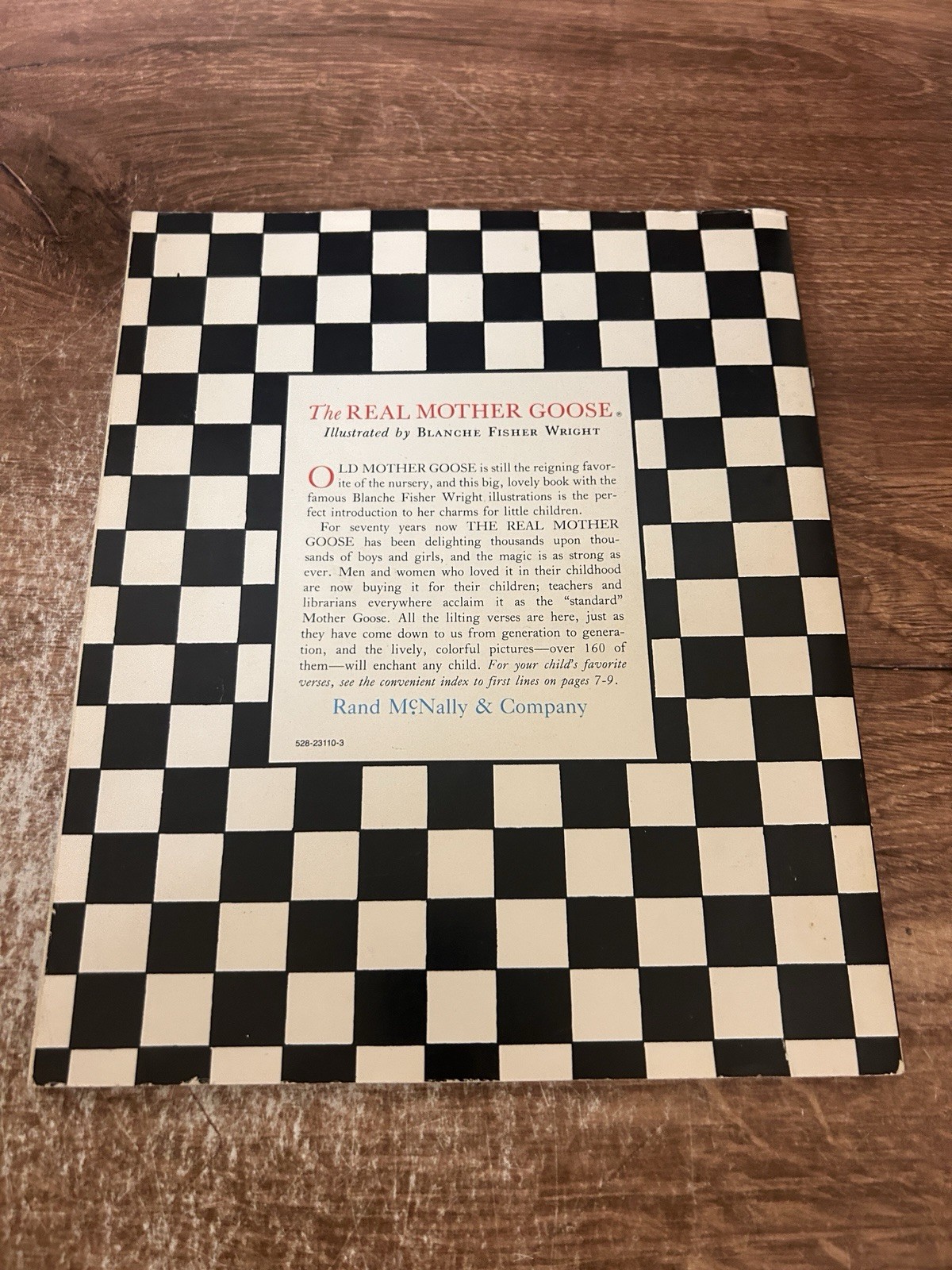Vintage 1986 The Real Mother Goose Book Of Nursery Rhymes 128 Pages Paperback