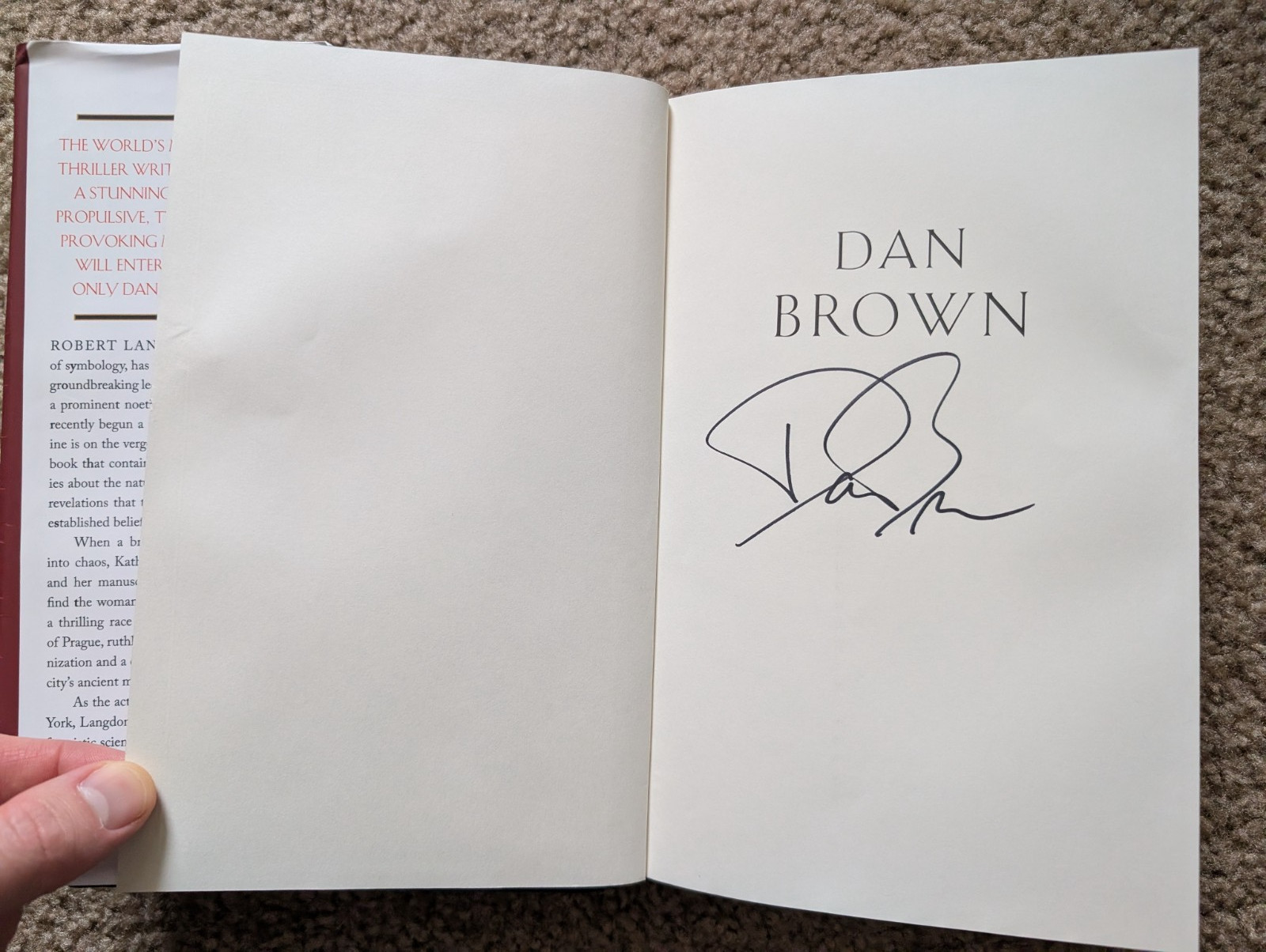SIGNED ~ THE SECRET OF SECRETS by Dan Brown (2025, Hardcover) 1st/1st