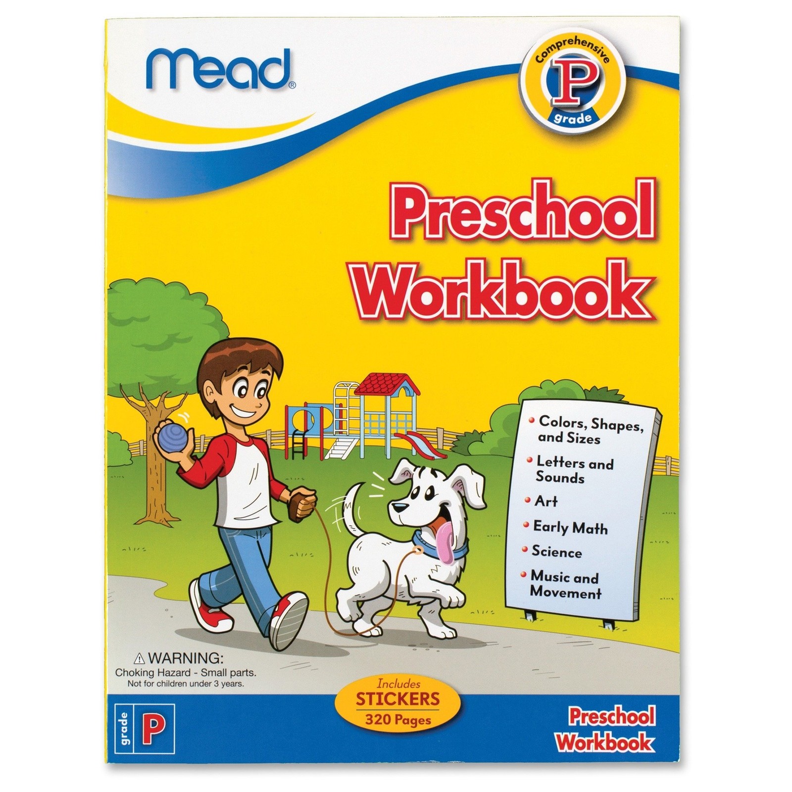 Mead Preschool Workbook, 10-7/8 x 8-3/8-Inches, 320 Pages (48054)