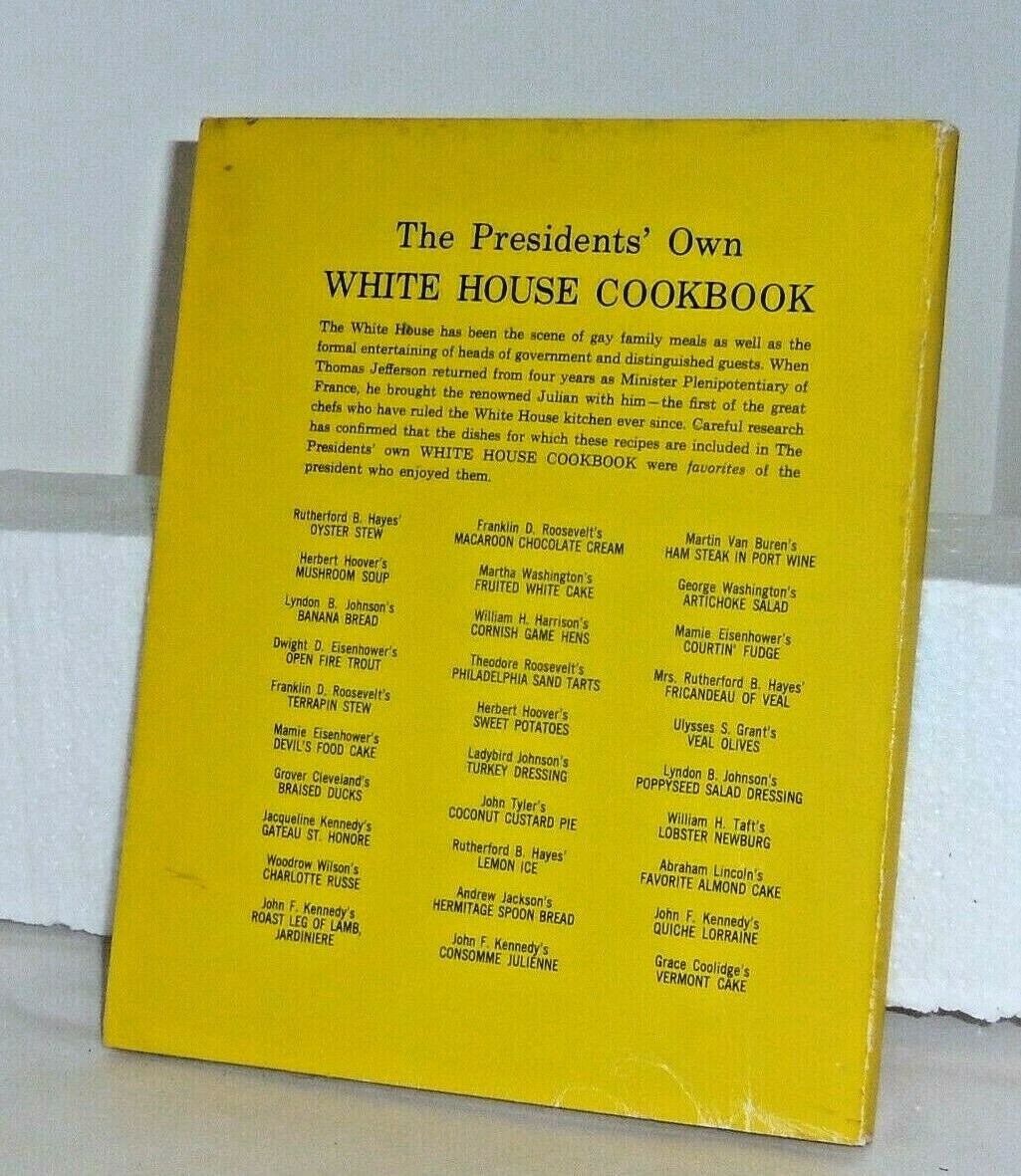 Vintage The President’s Own White House Cookbook 1968 110 pages great condition