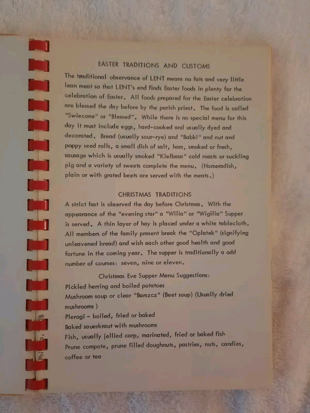 Cook Book Compiled By Council 106 Polish National Alliance 1968-1976 Spiral Bind