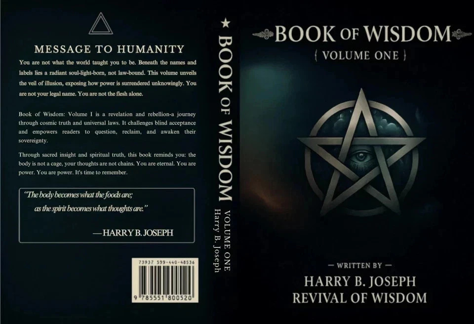 Book of Wisdom Volumes 1 & 2 by Harry B. Joseph 2-Book Spiritual Set USA Stock