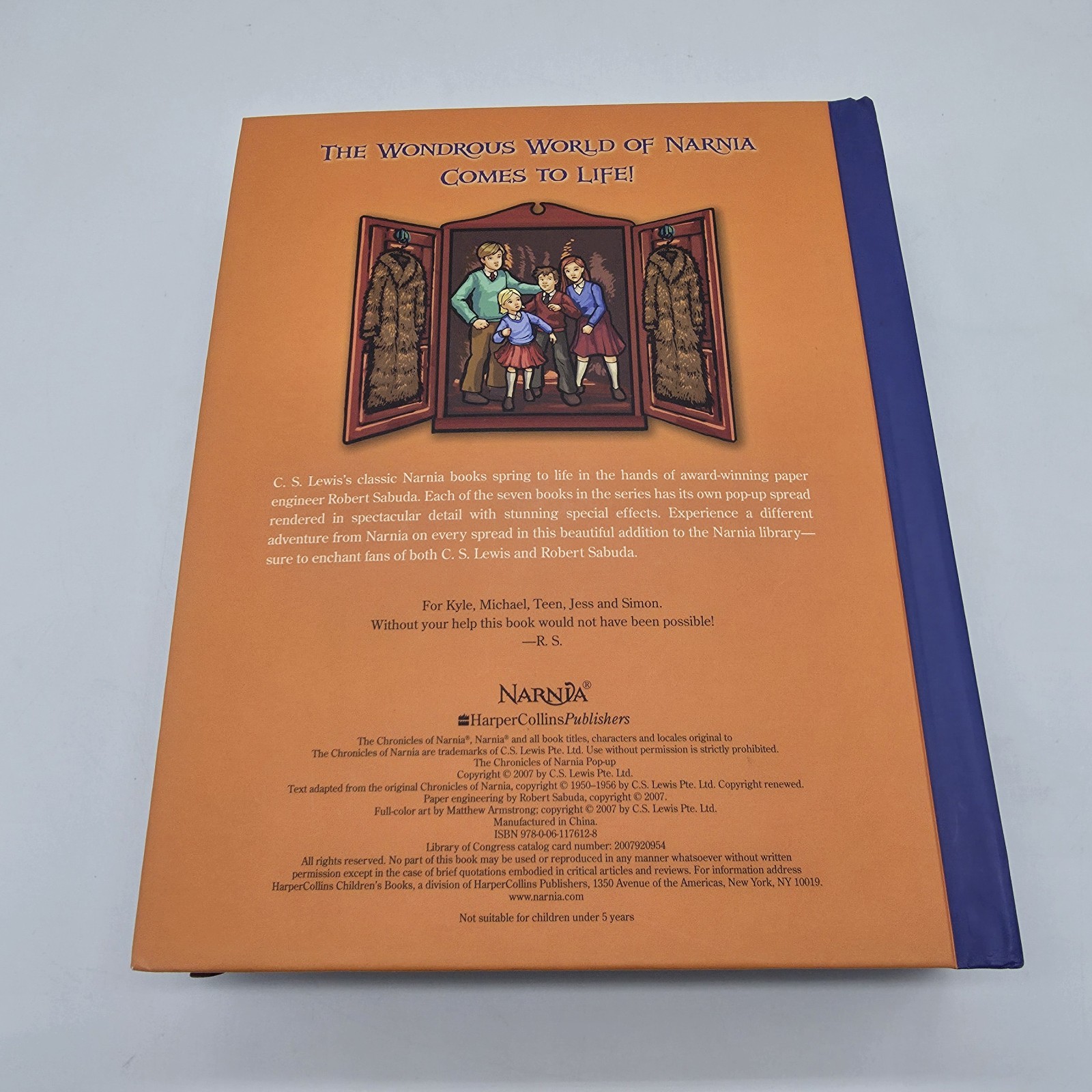 The Chronicles Of Narnia Pop-Up Book C.S. Lewis Robert Sabuda 2007