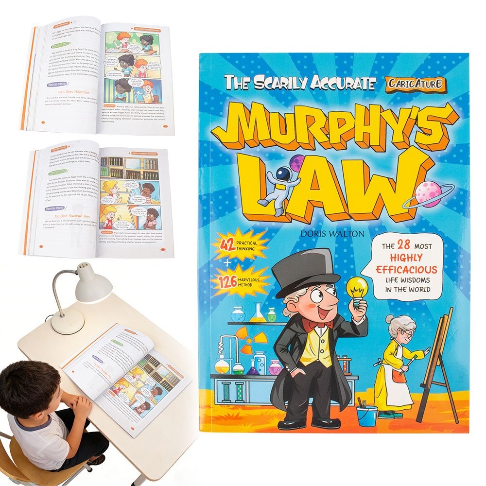 Murphy’s Law Learning Book for Kids 8-12 with 128 Pages Paperback Illustrated OY