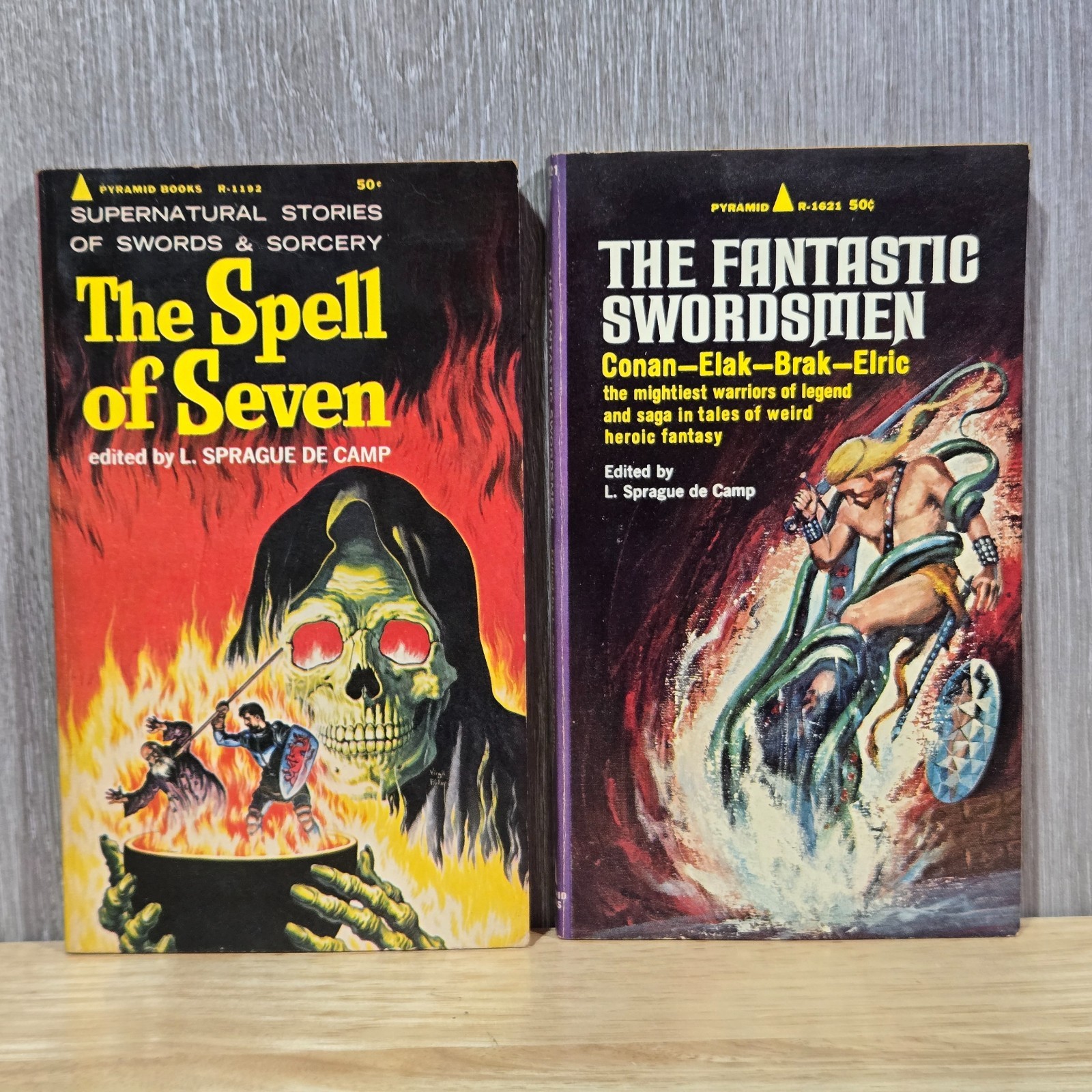Vtg Spell Of Seven Fantastic Swordsman L Sprague De Camp PB 1st Printing Conan