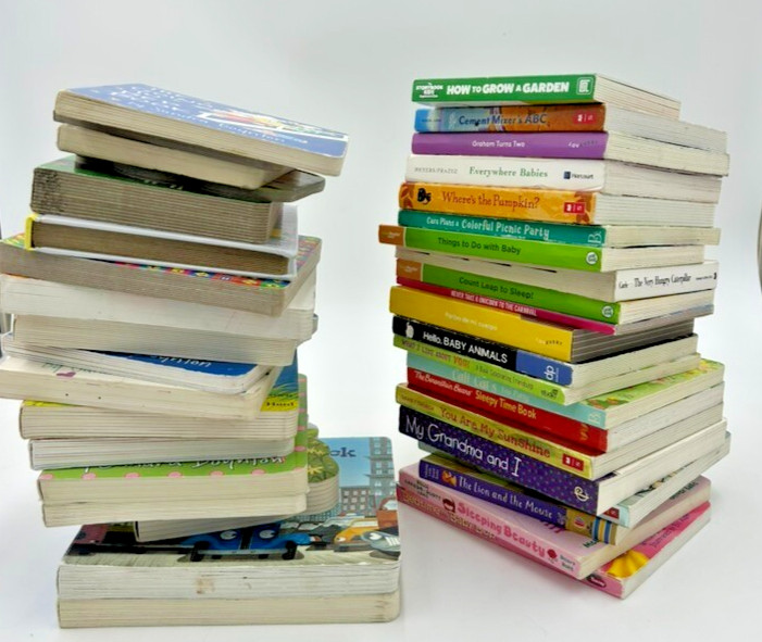 Lot of 100 – Board Books for Children’s/ Toddler Babies/Preschool/Daycare