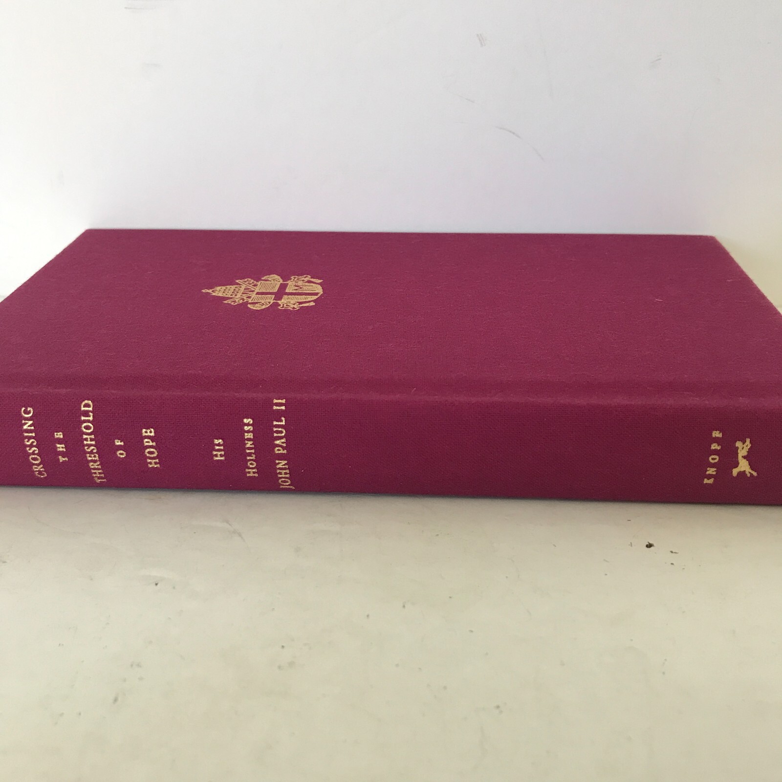 Crossing the Threshold of Hope by Pope John Paul II 1994 English 244 Pages