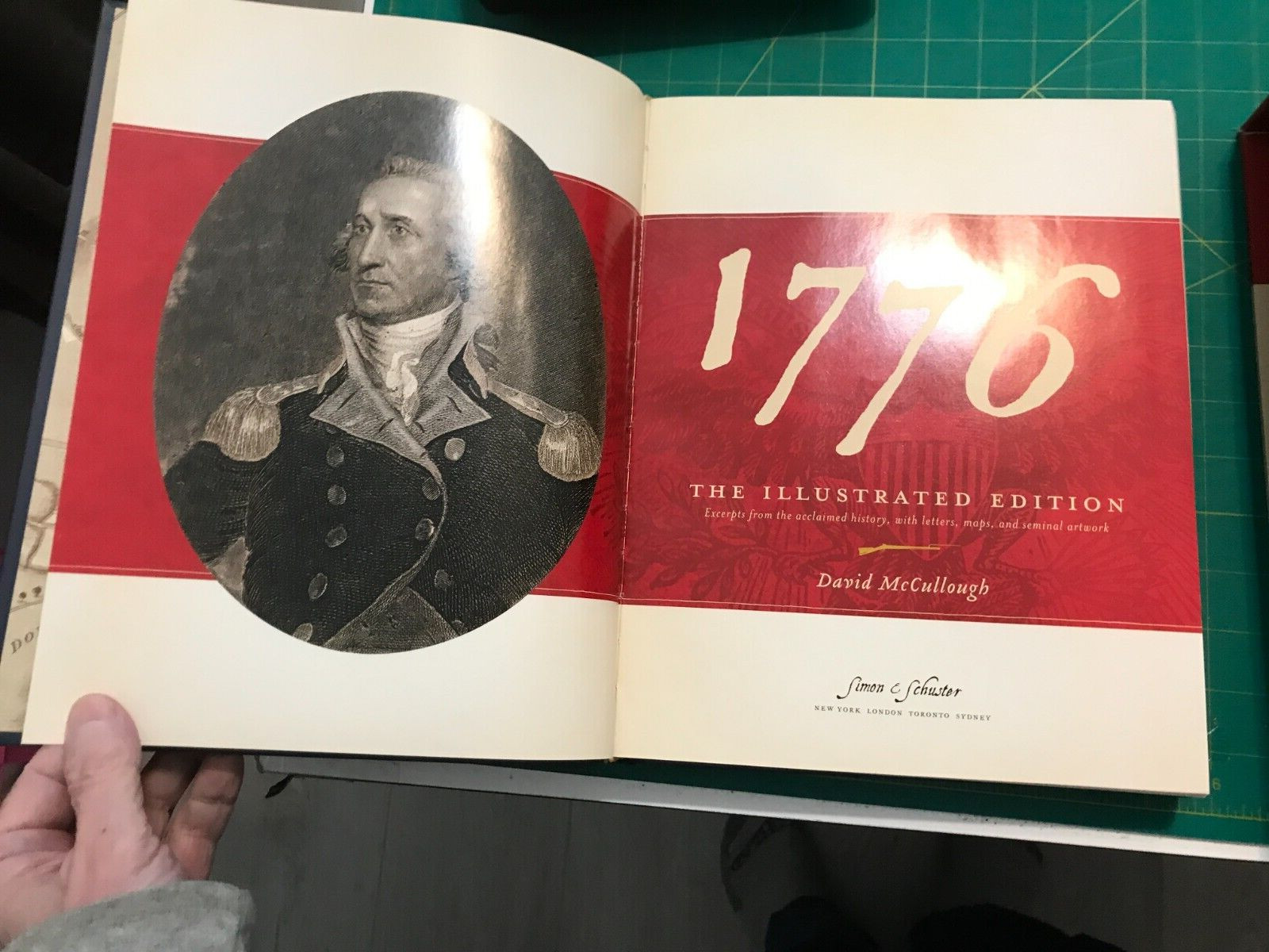 1776 SIGNED by David McCullough – Thank You Note Loosely Laid In