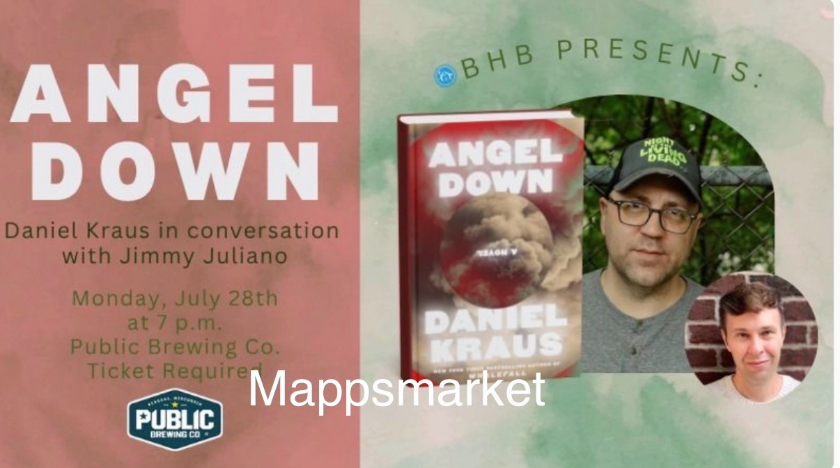 SIGNED Angel Down by Daniel Kraus 1st/1st (2025, Hardcover) TRUE FIRST EDITION