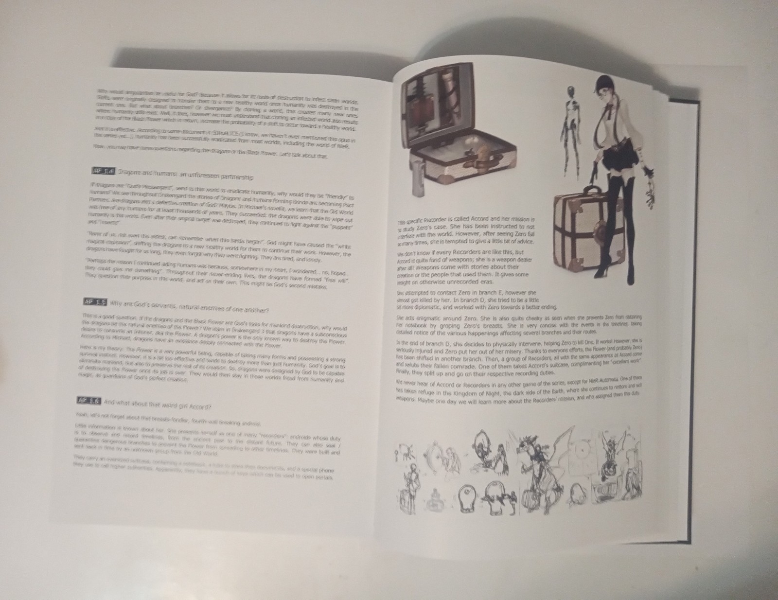 Yokoverse, Drakengard To NieR Lore Book, Hardcover Custom Print ♤
