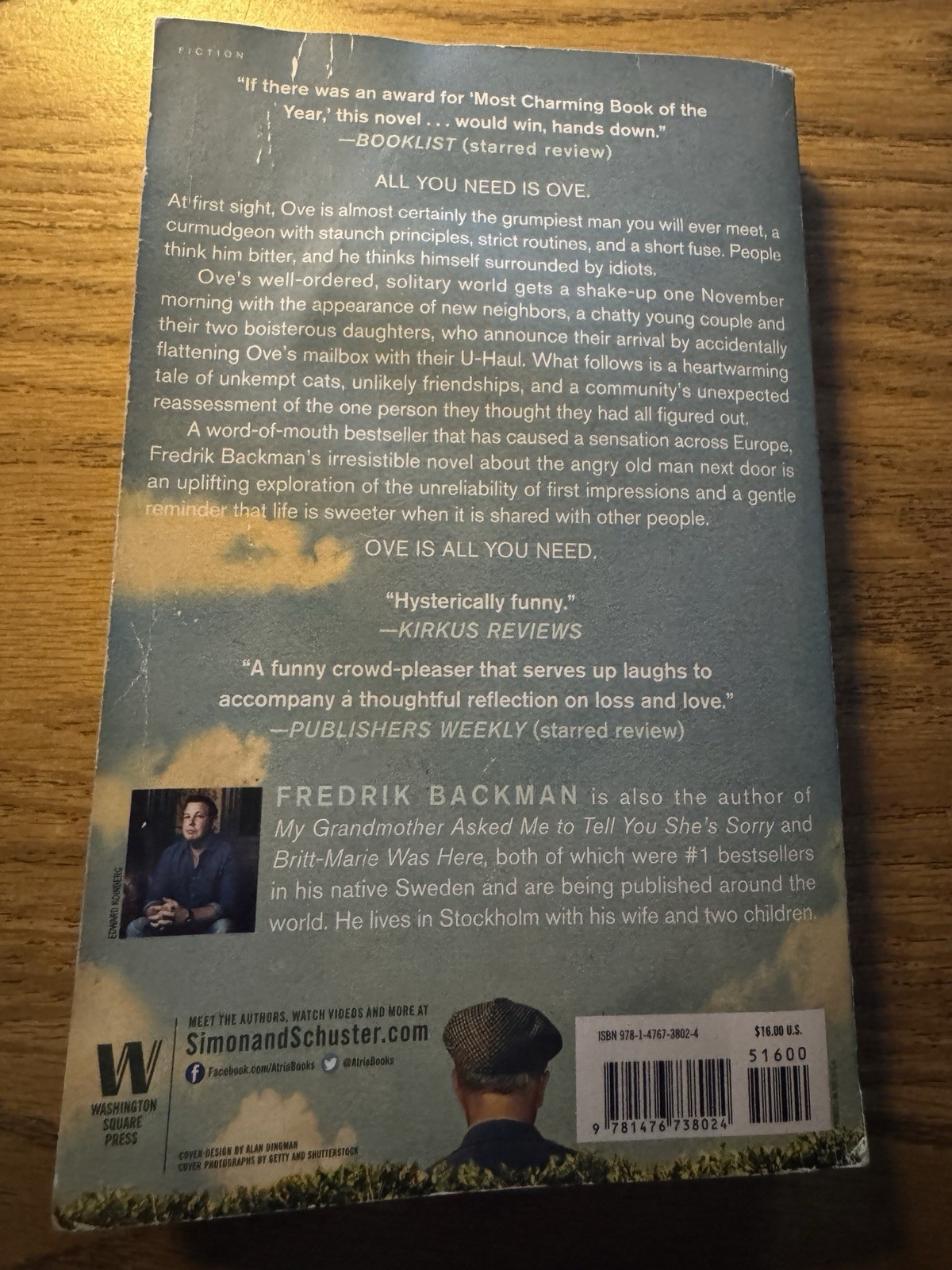 A Man Called Ove by Fredrik Backman (Paperback Book)