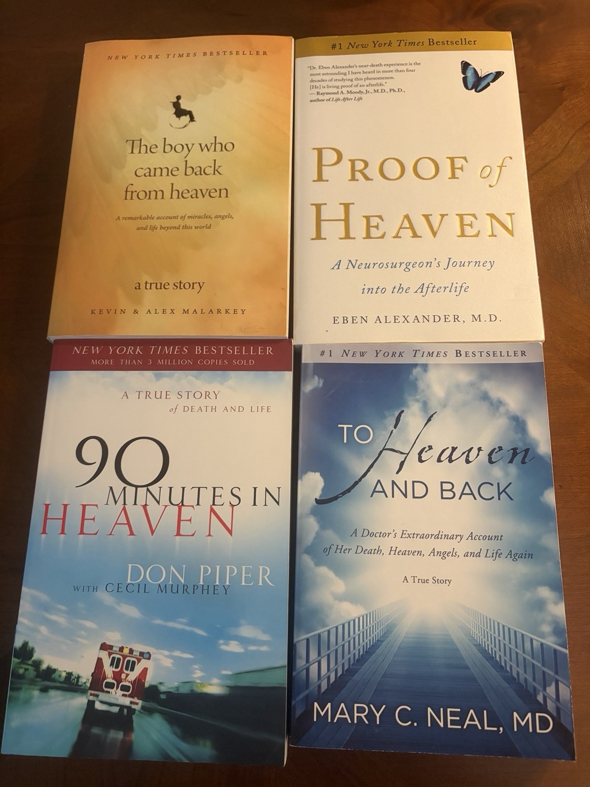Lot of 4 Paperbacks True Stories/Coming Back From Heaven/Afterlife/Vry Good Cond