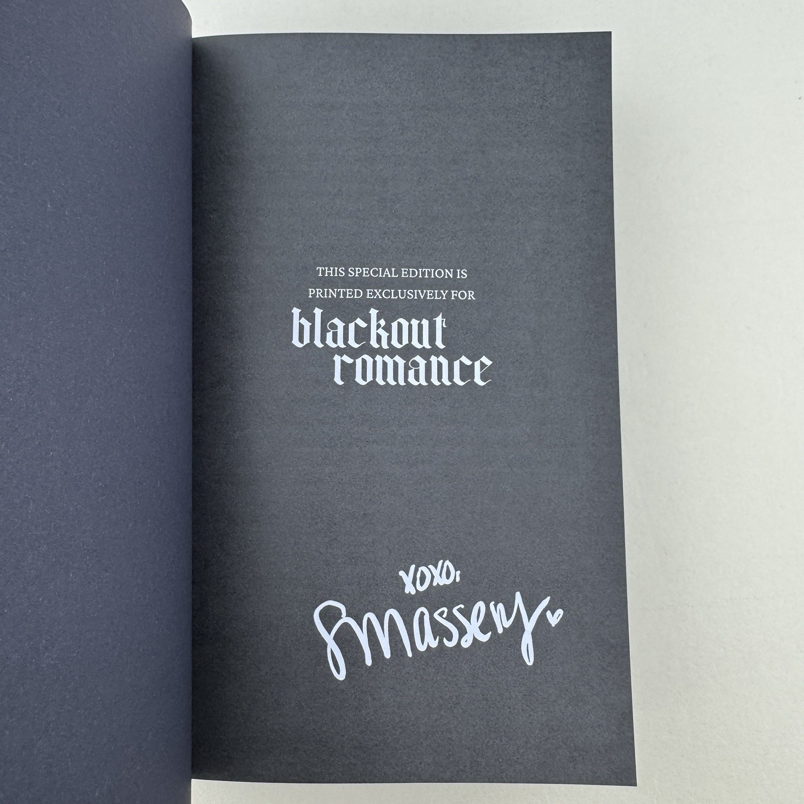 Blackout Romance S Massery Brutal Obsession Special Edition Hardcover New