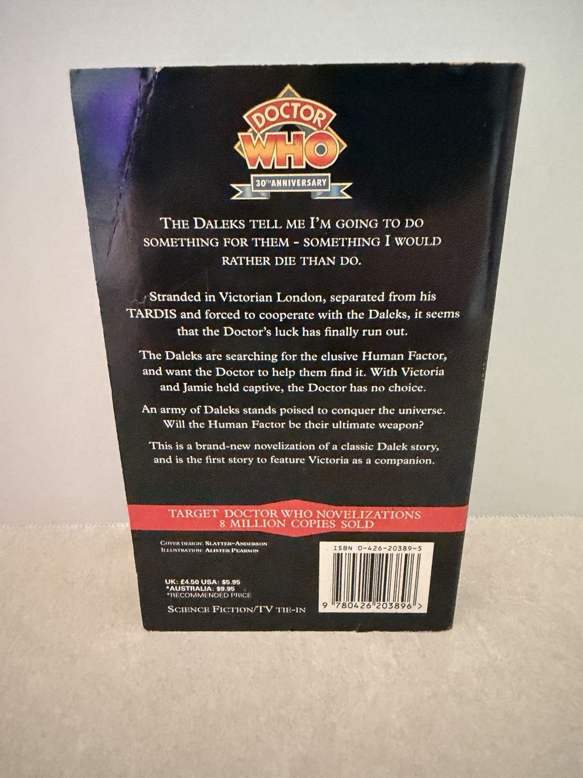“Doctor Who: The Evil Of The Daleks” – John Peel – Virgin 1993 – 1st Ed. Sci-Fi