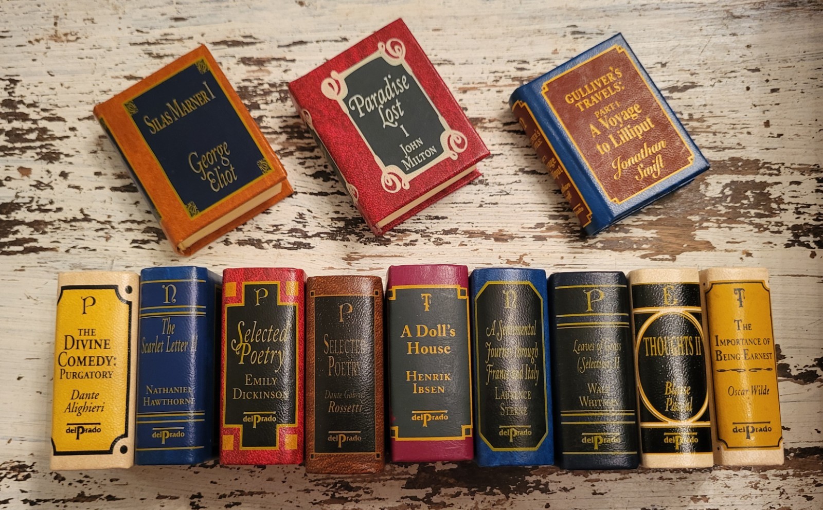 Del Prado Miniature Books Classics Library Your Choice Of Titles Leather Mini