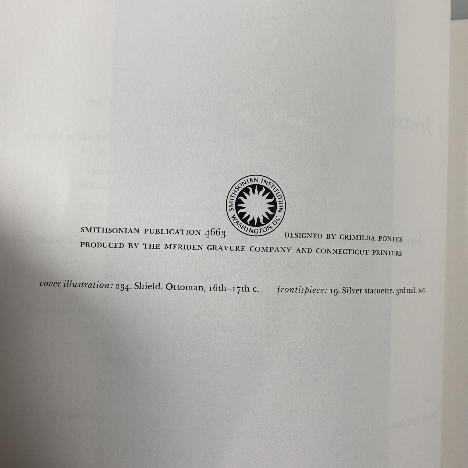 ART TREASURES OF TURKEY Circulated by the Smithsonian Institution 1966- 1968. PB