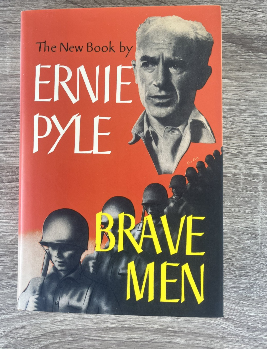 Brave Men, Ernie Pyle, HC/DJ, 1944 Facsimile Edition. War Correspondent View VG