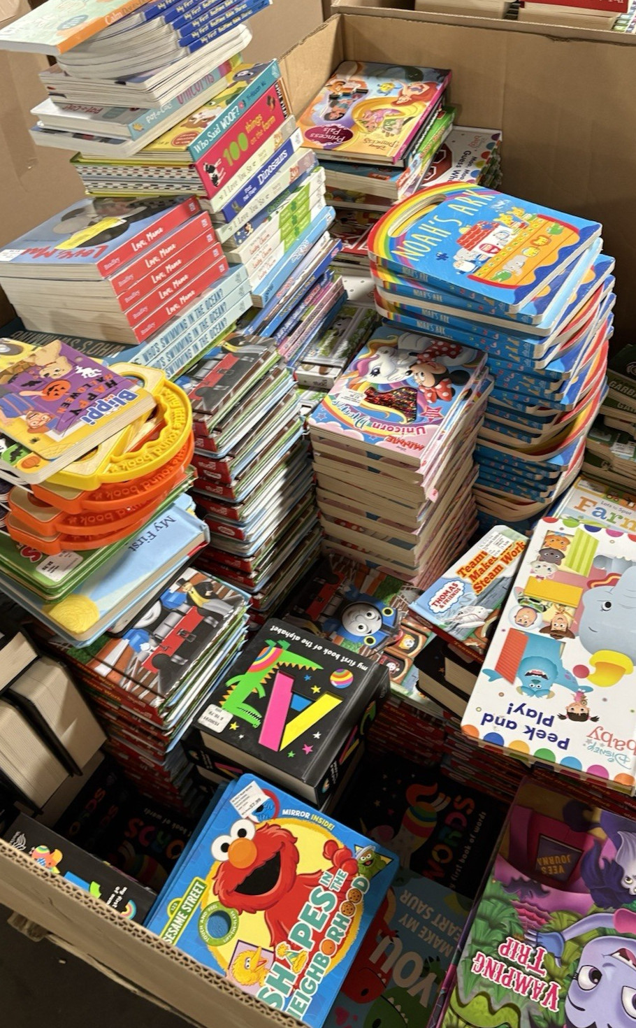 Lot of 50 Children BOARD Hardcover BABY TODDLER DAYCARE PRESCHOOL Kids BOOKS MIX