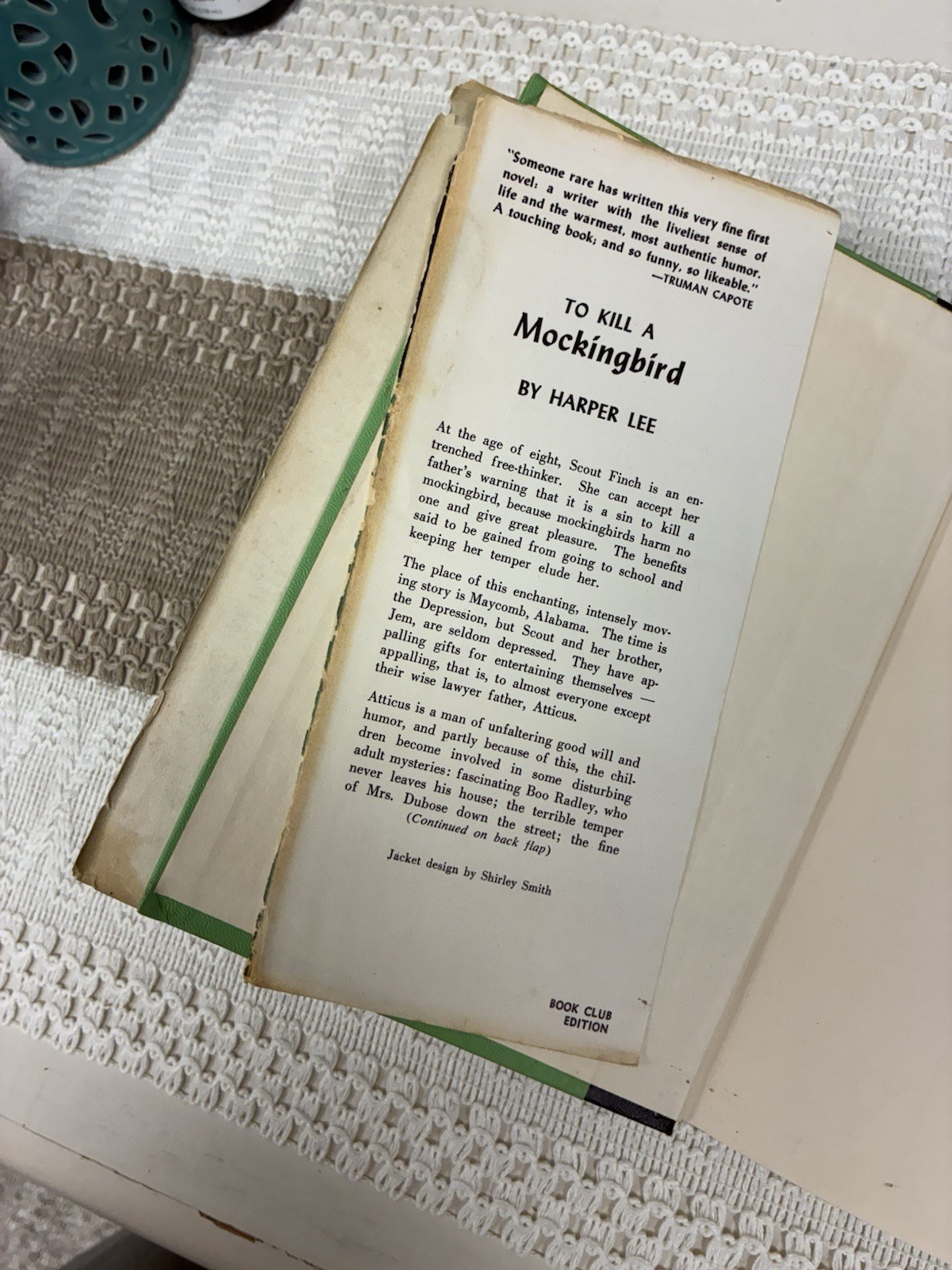 1960 copy To Kill a Mockingbird by Harper Lee Hardcover book club edition