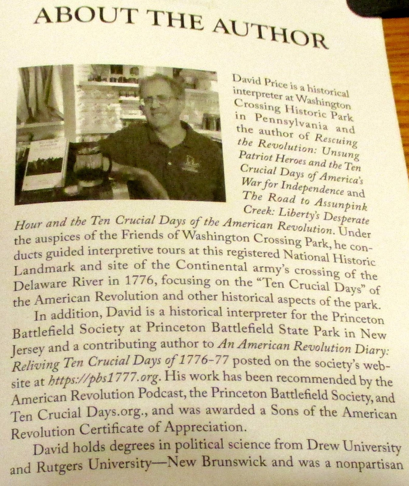 2020 John Haslet’s World by David Price SIGNED Trade Paperback Book