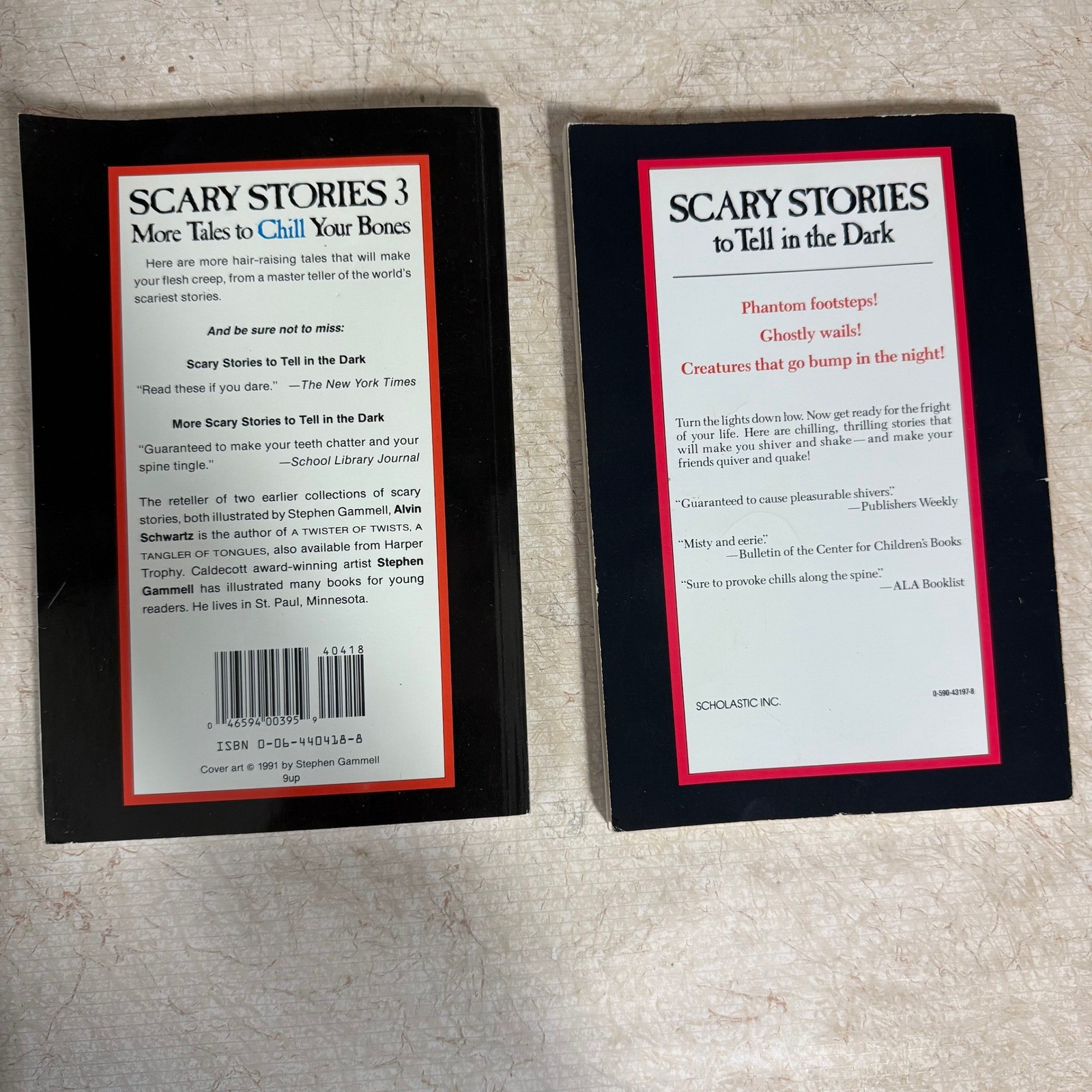 Scary Stories to Tell in the Dark + 3 Alvin Schwartz Stephen Gammell