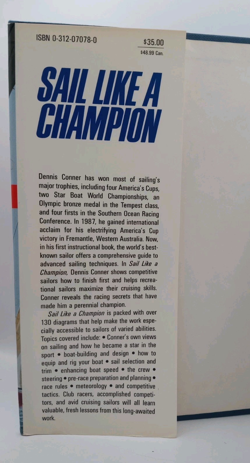 Signed First Edition Sail Like a Champion by Dennis Conner Sailboat Racing HC