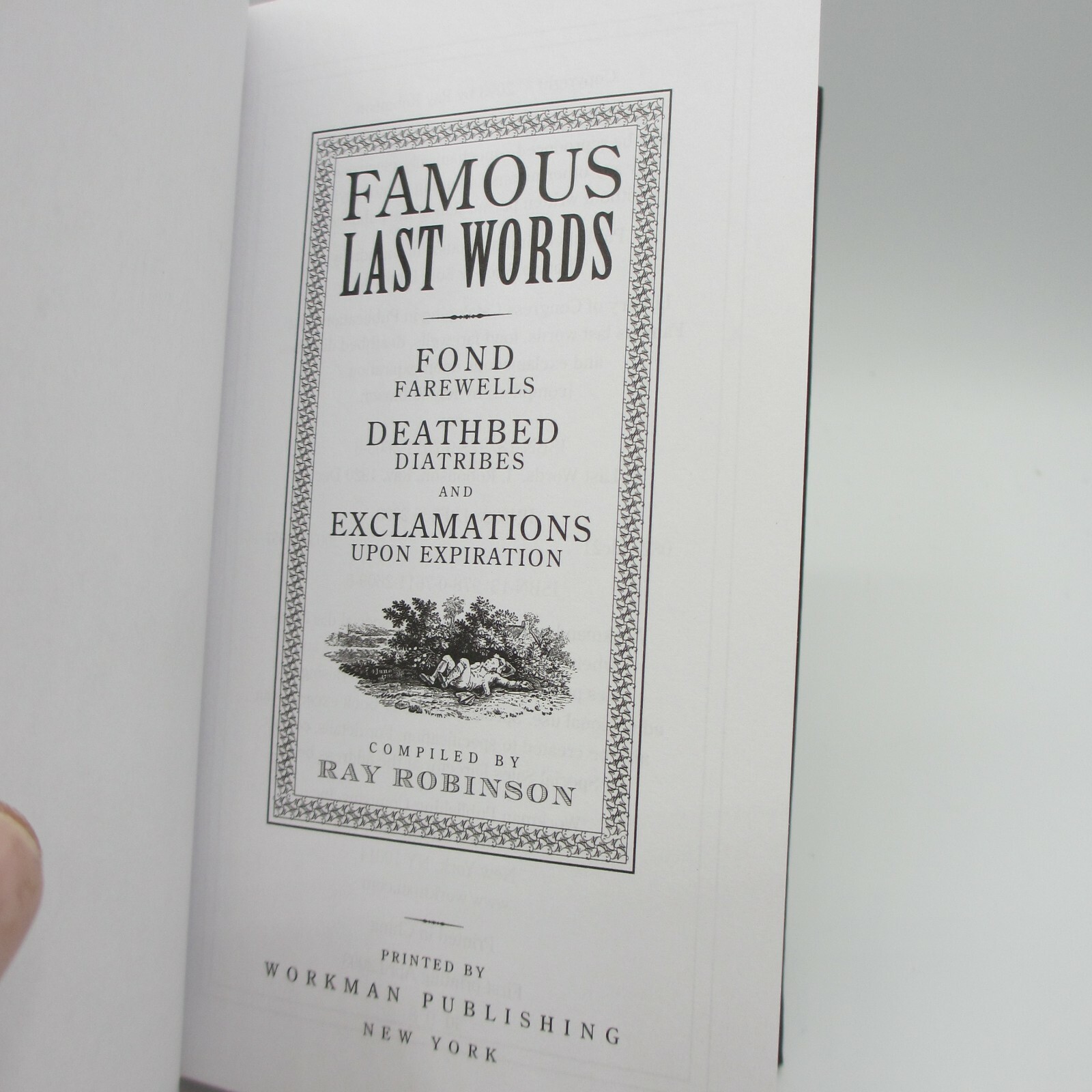 Famous Last Words Ray Robinson Book Luxury Leather Bound Hardcover Orvis