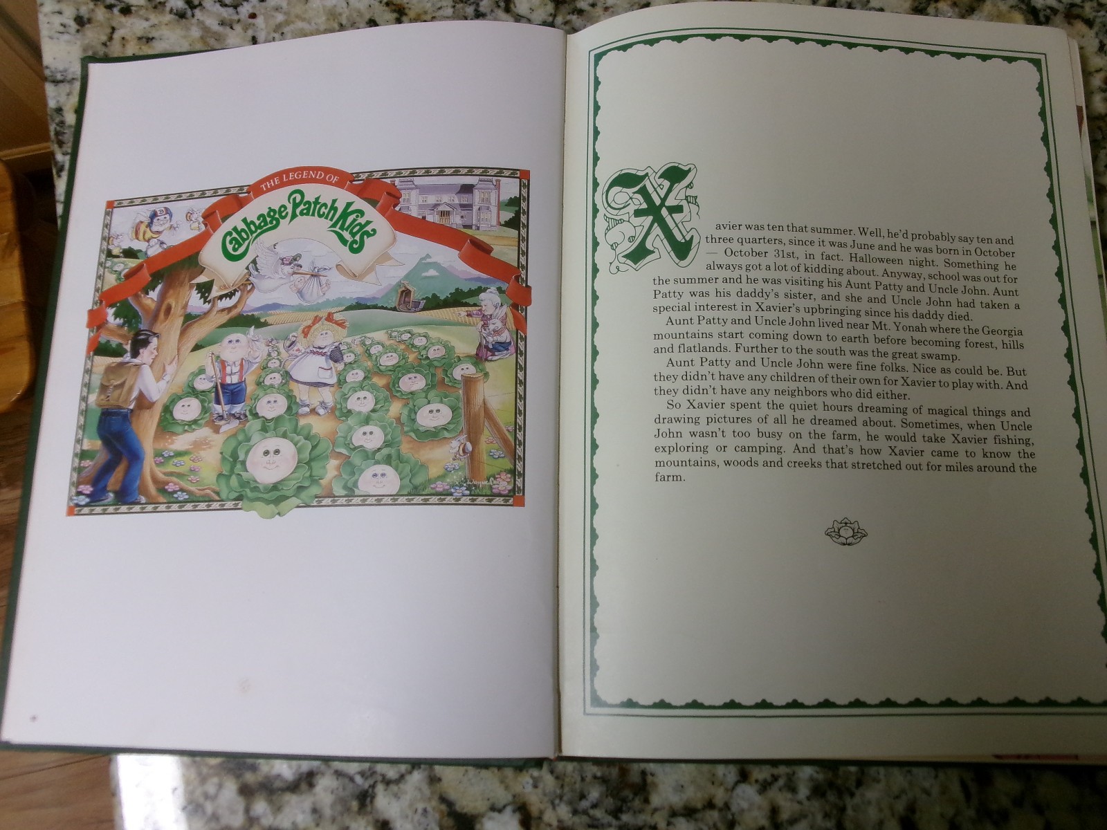 Legend Of The Cabbage Patch Kids Book 1984 256 pages Green cover FIRST EDITION