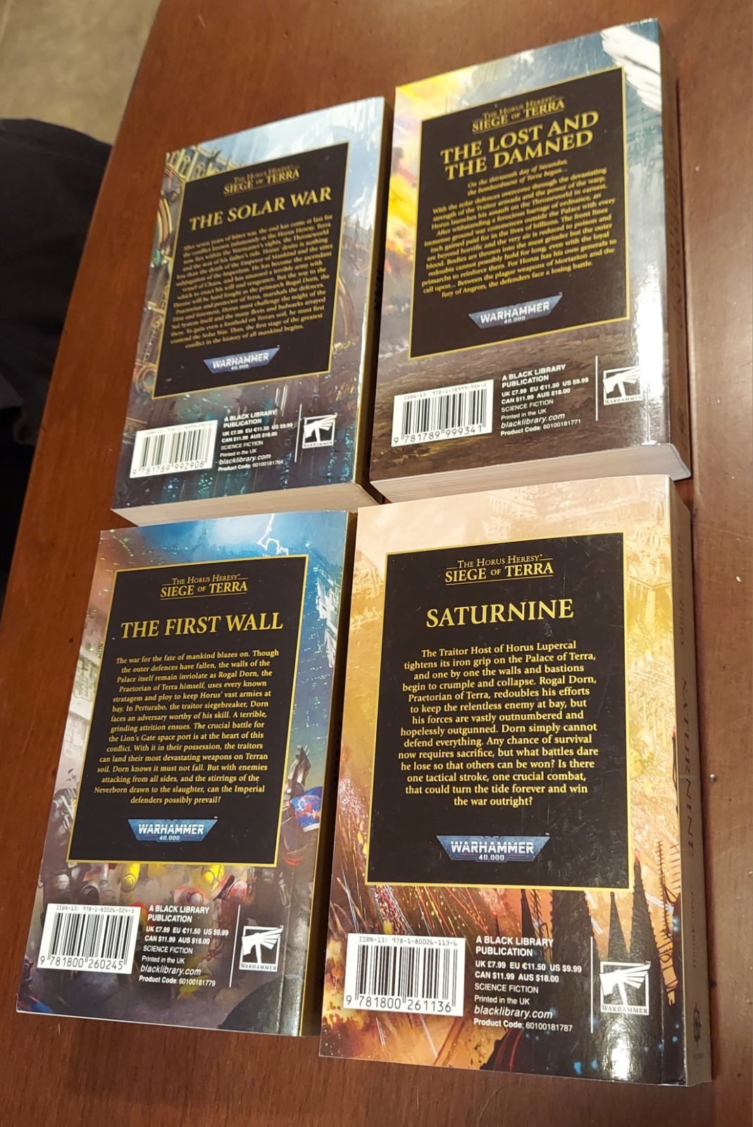 Siege Of Terra Books 1-4 Warhammer Horus Heresy PB Lot