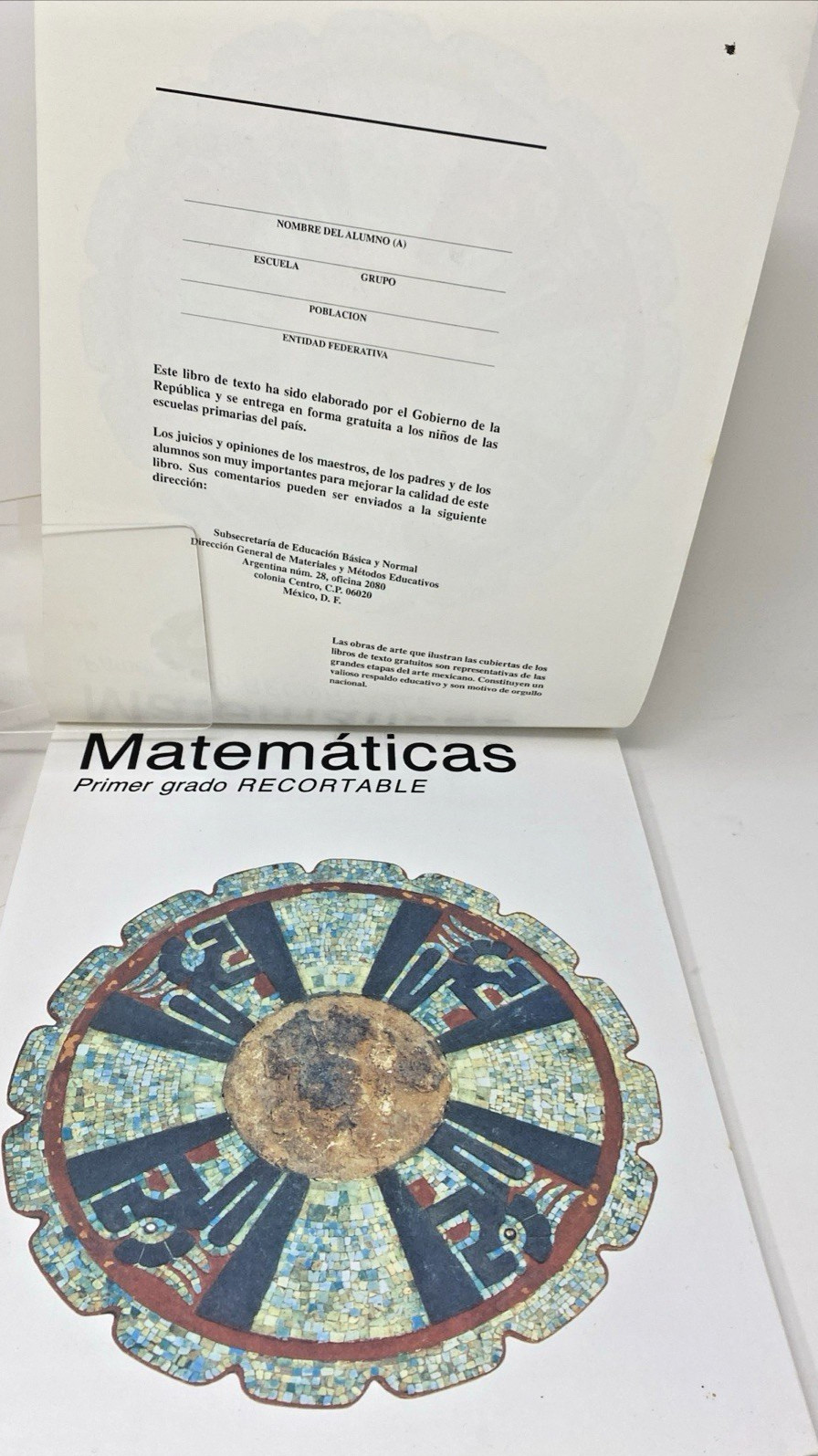 Matematicas Primer Grado -paperback 8 in. X 10.75 in. VG condition. Spanish.