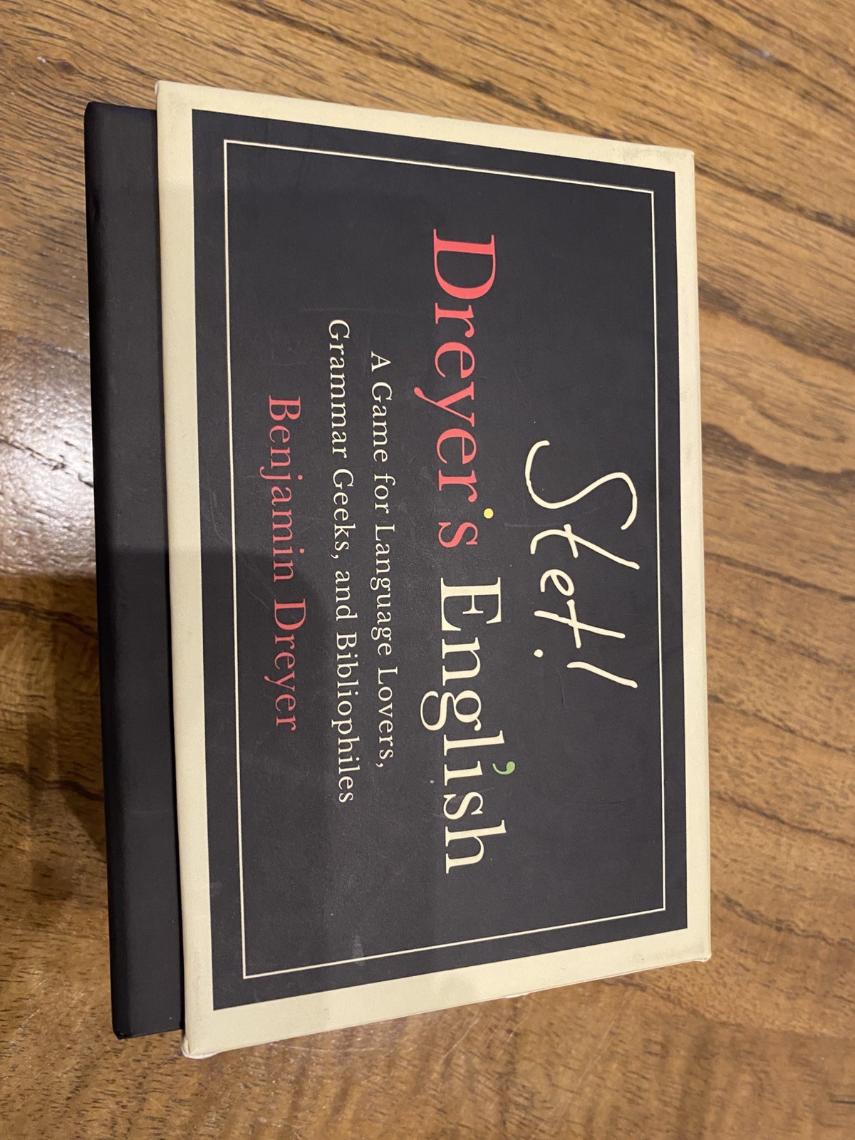 Stet’s Dreyer’s English Game – Unused – Geek Grammer Bibliophile – Complete