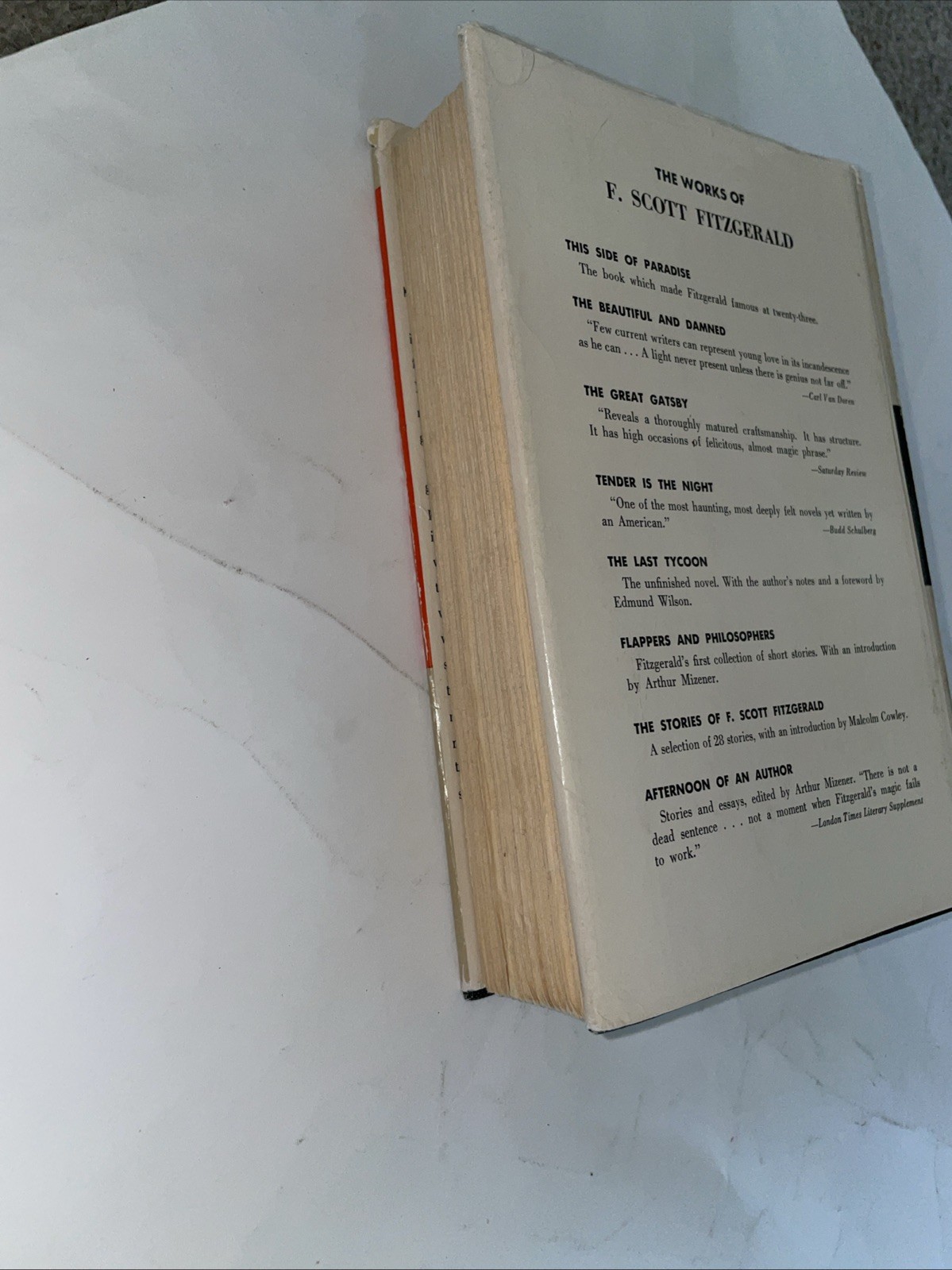The Stories of F. Scott Fitzgerald Hardcover Twenty-eight Stories Scribners Hc –