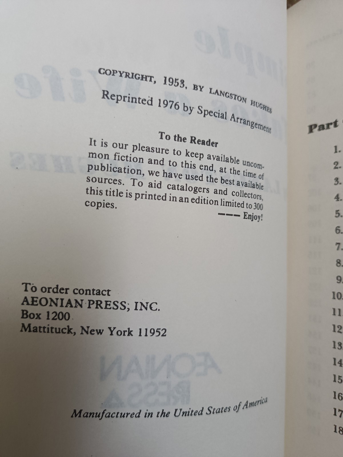Langston Hughes Lot 3 Simple Hardcover Aeonian Press 1976-1977 Limited Releases