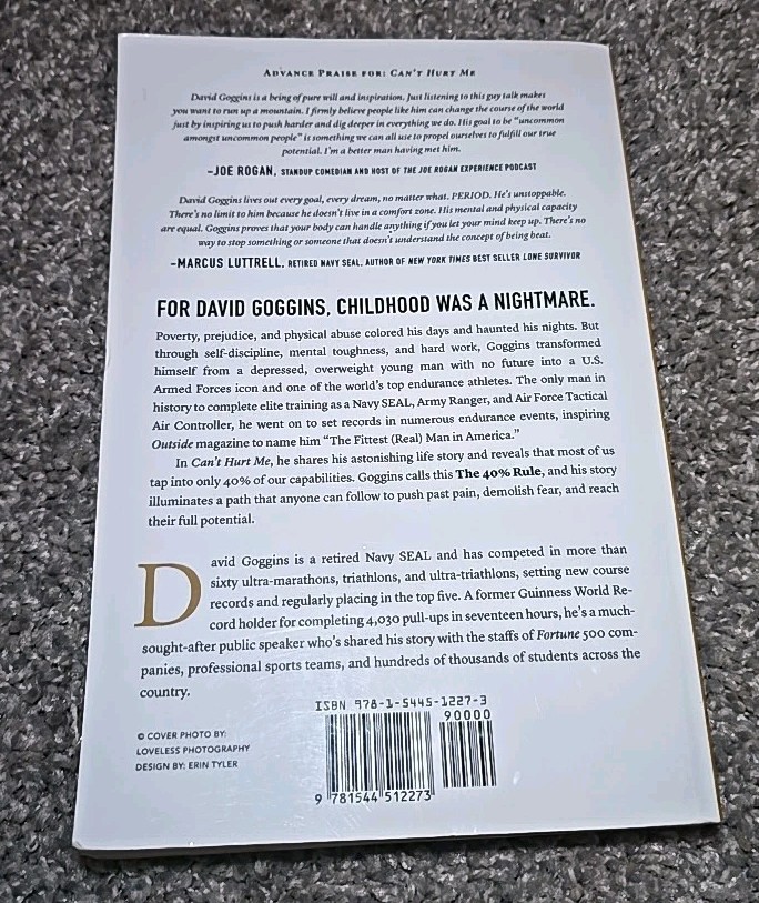 Can’t Hurt Me : Master Your Mind and Defy the Odds by David Goggins (2018, Trade