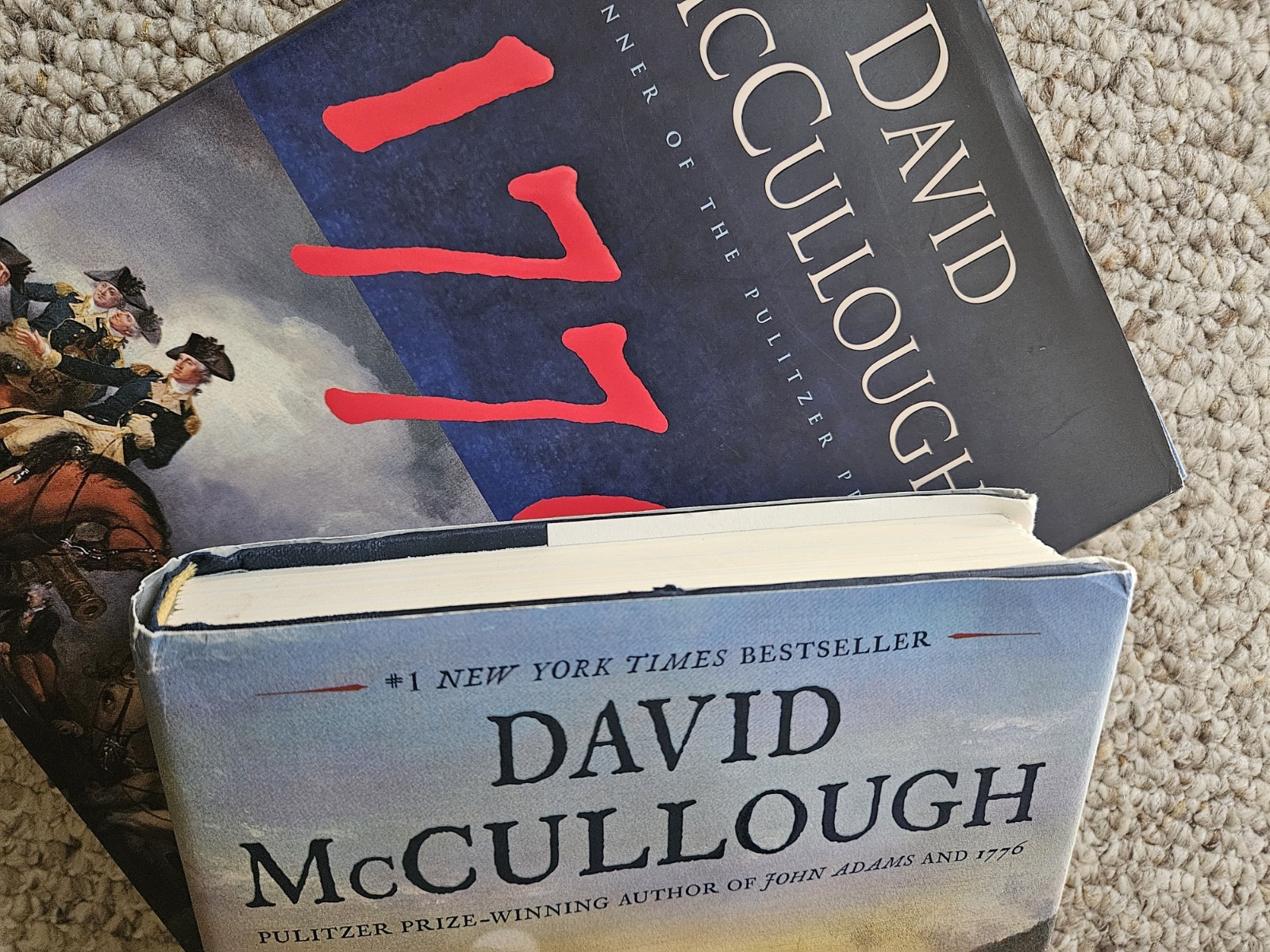Lot of 2 David McCullough Books “1776” & “The Pioneers” HCDJ Great!