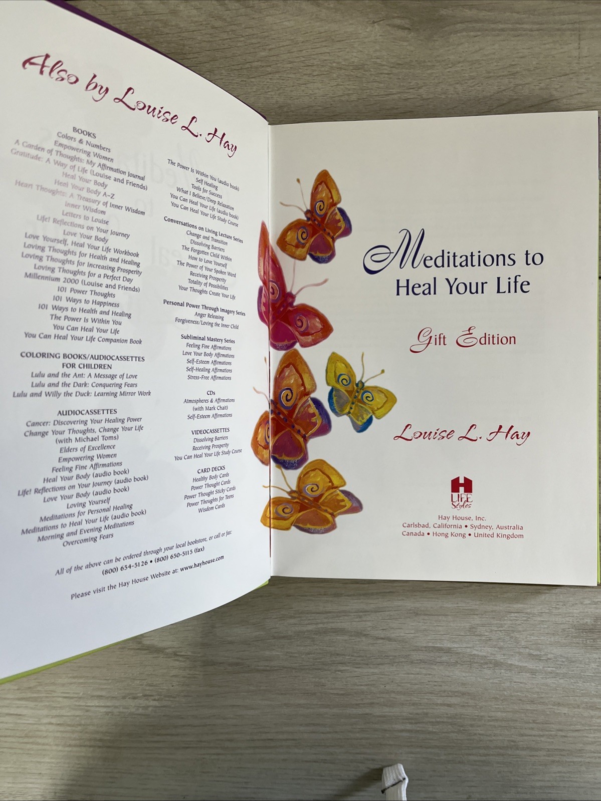 Louise Hay Gift Book Collection by Hay 3-Book Bundle Meditations Heal Your Life