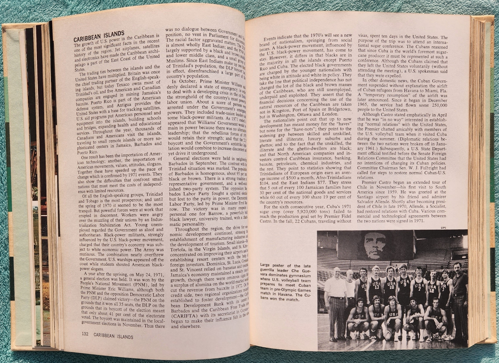 Grolier Encyclopedia Year Book 1972 Hardcover 512 Pages Of Highlights & History