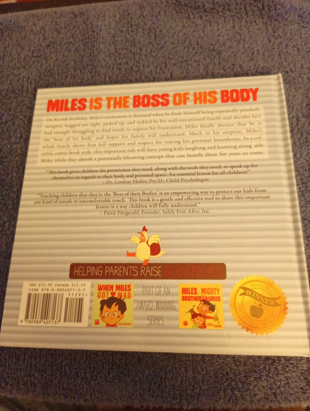 MILES IS THE BOSS OF HIS BODY (SAFETY) By Samantha Kurtzman-counter & Abbie