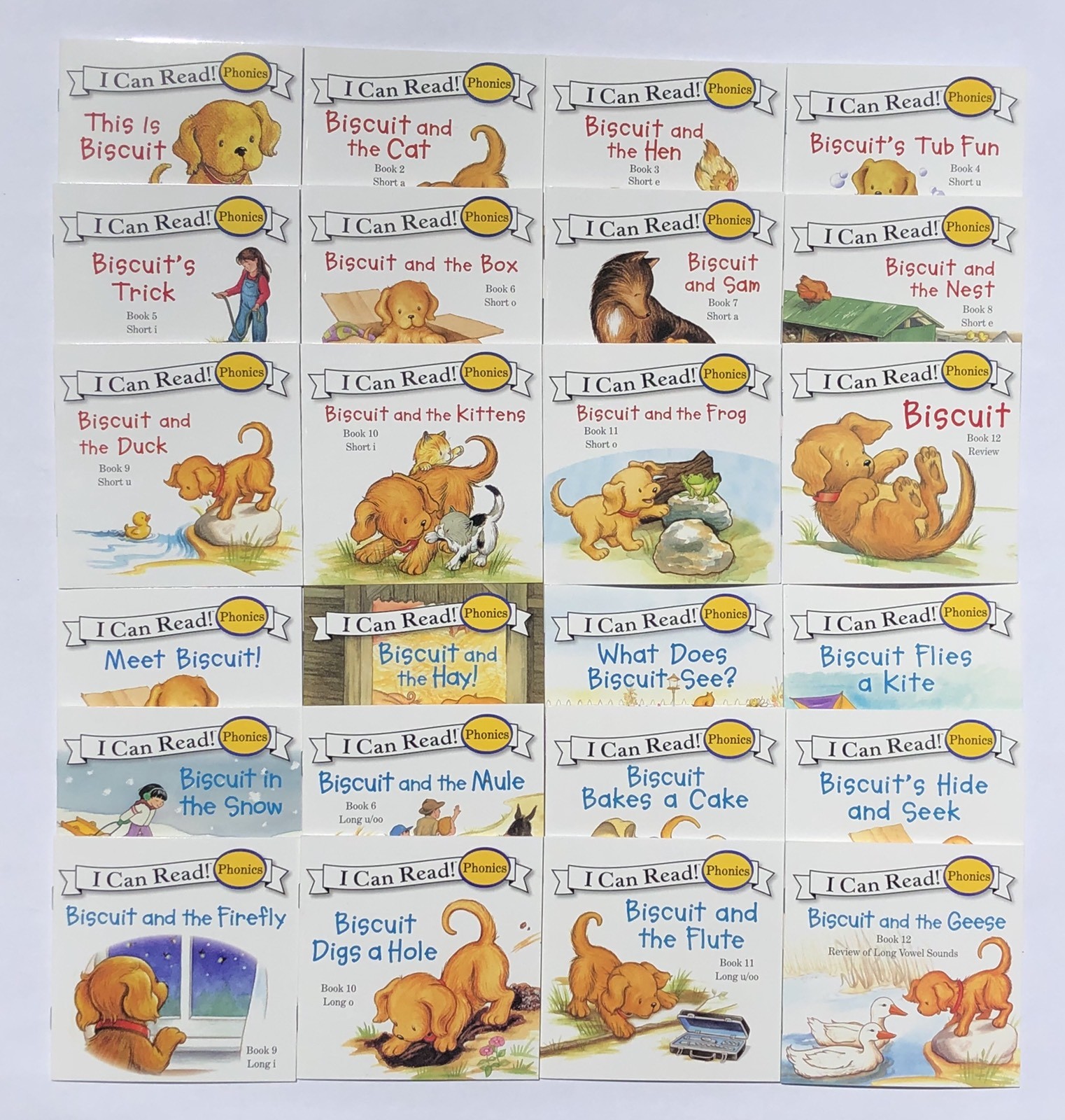 Biscuit (Short Vowels) and Biscuit More (Long Vowels) Childrens Books Lot 24