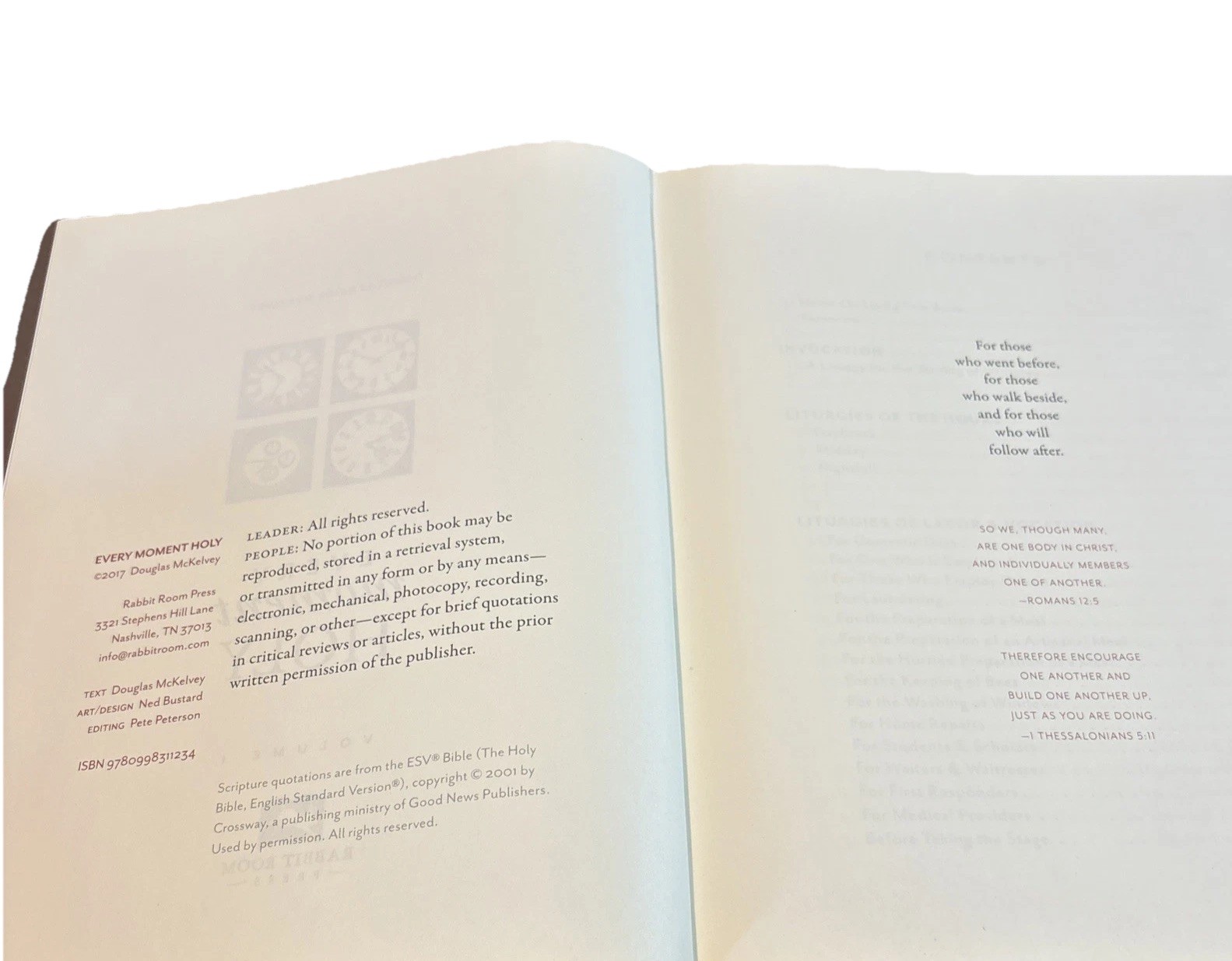 Every Moment Holy Volume 1 by Douglas McKelvey Leatherette Liturgies
