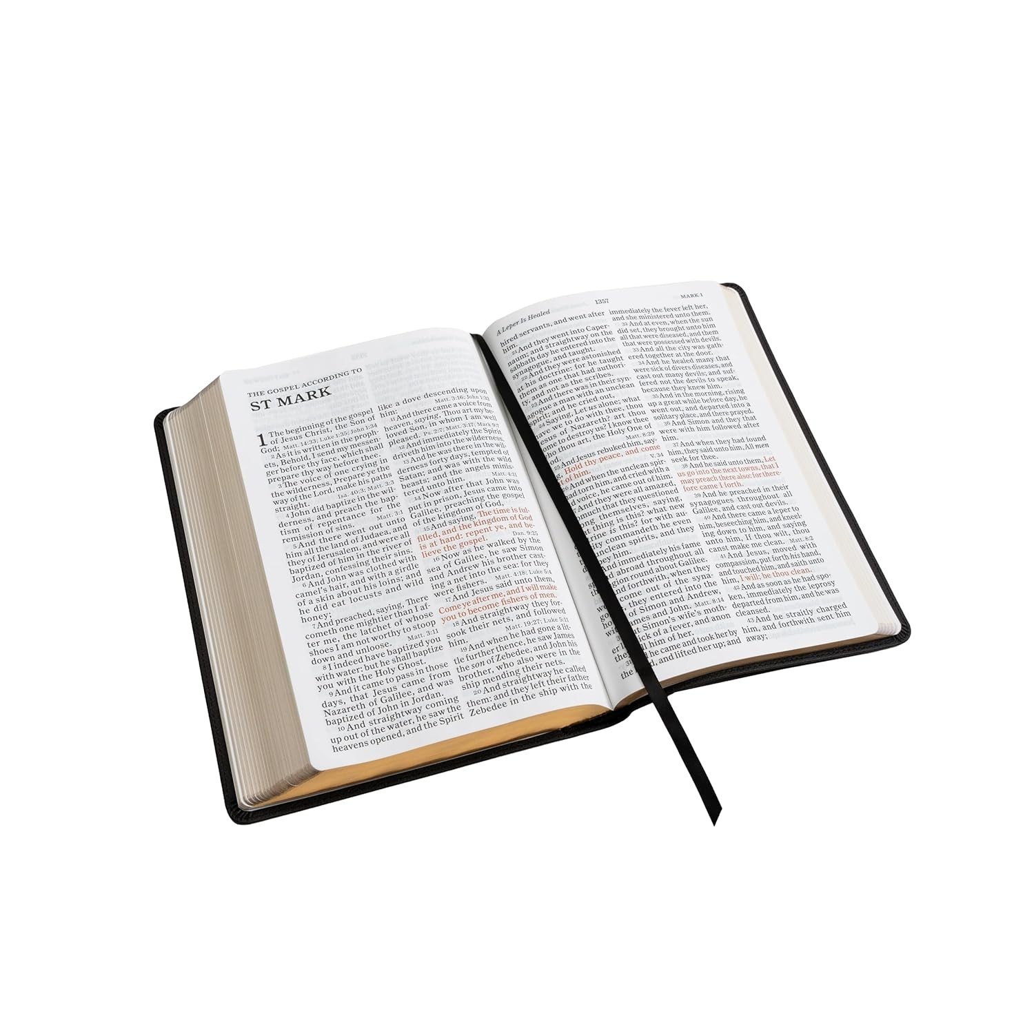 Luxury KJV Bible – Giant Print, Red Letter Edition, Decorative Leather Cover