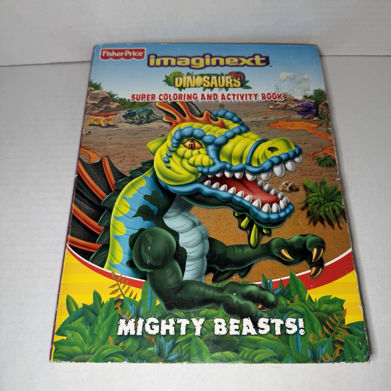 2007 Imaginext Dinosaurs Mighty Beasts Super Coloring Book