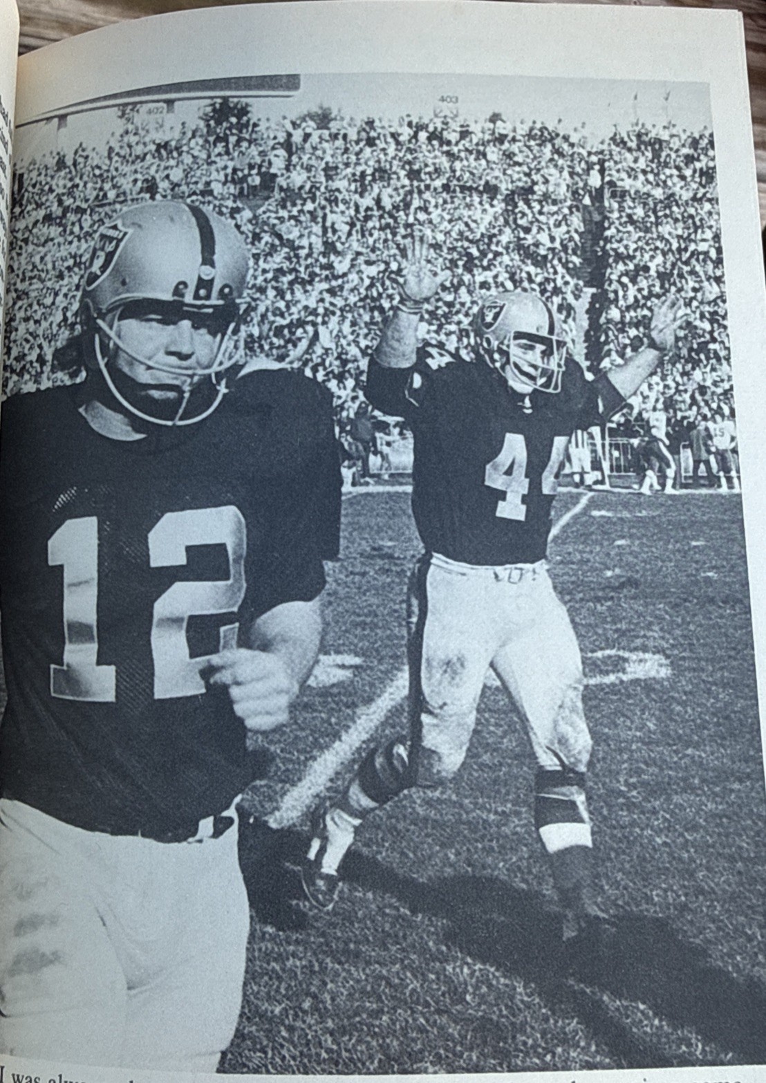 Snake By Ken Stabler And Berry Stainback Autographed Hardback Oakland Raiders