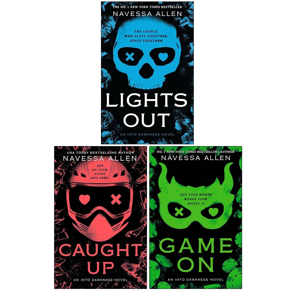 Into Darkness Series 3 Books Collection Set By Navessa Allen Lights Out, Caught
